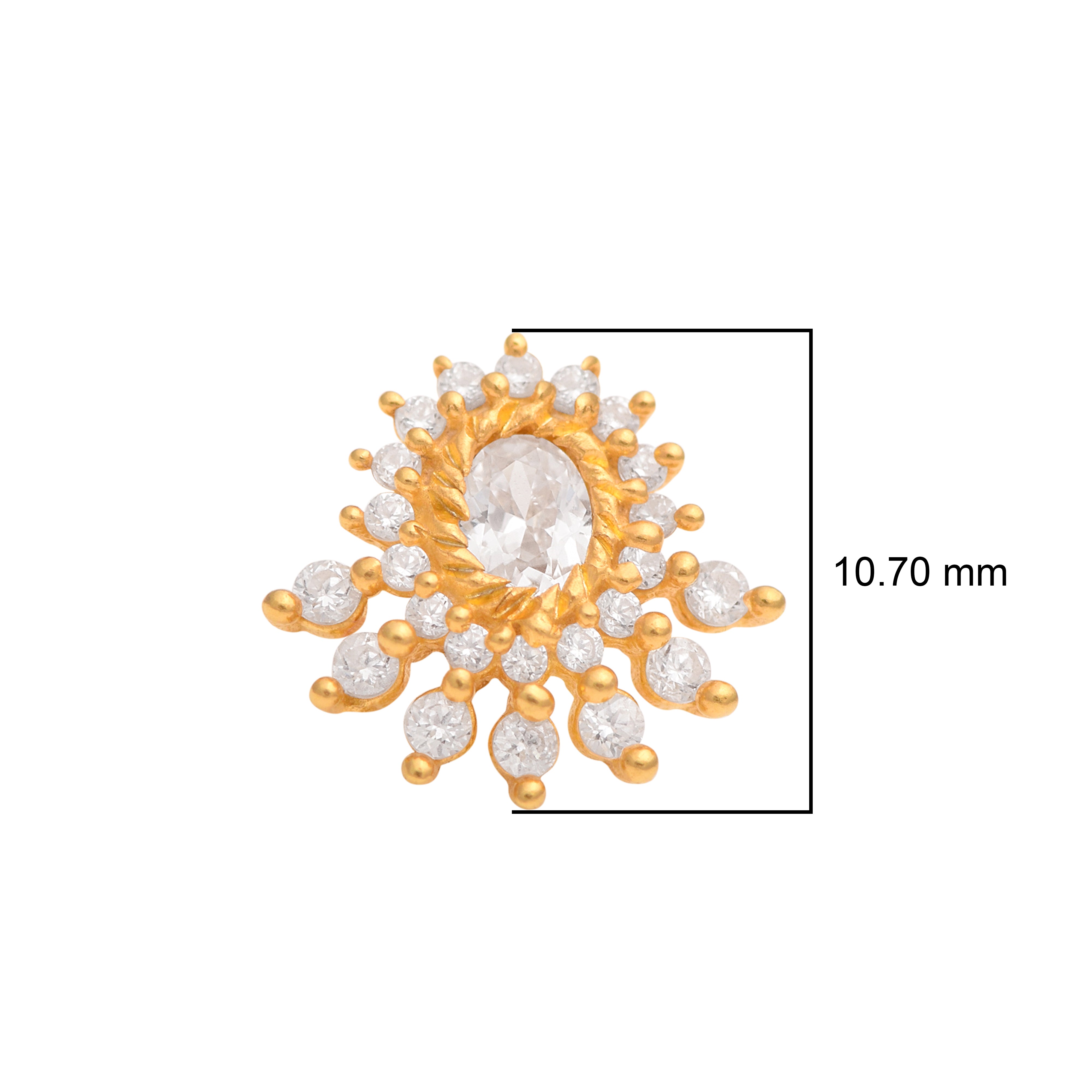 mooneye silver nose pin