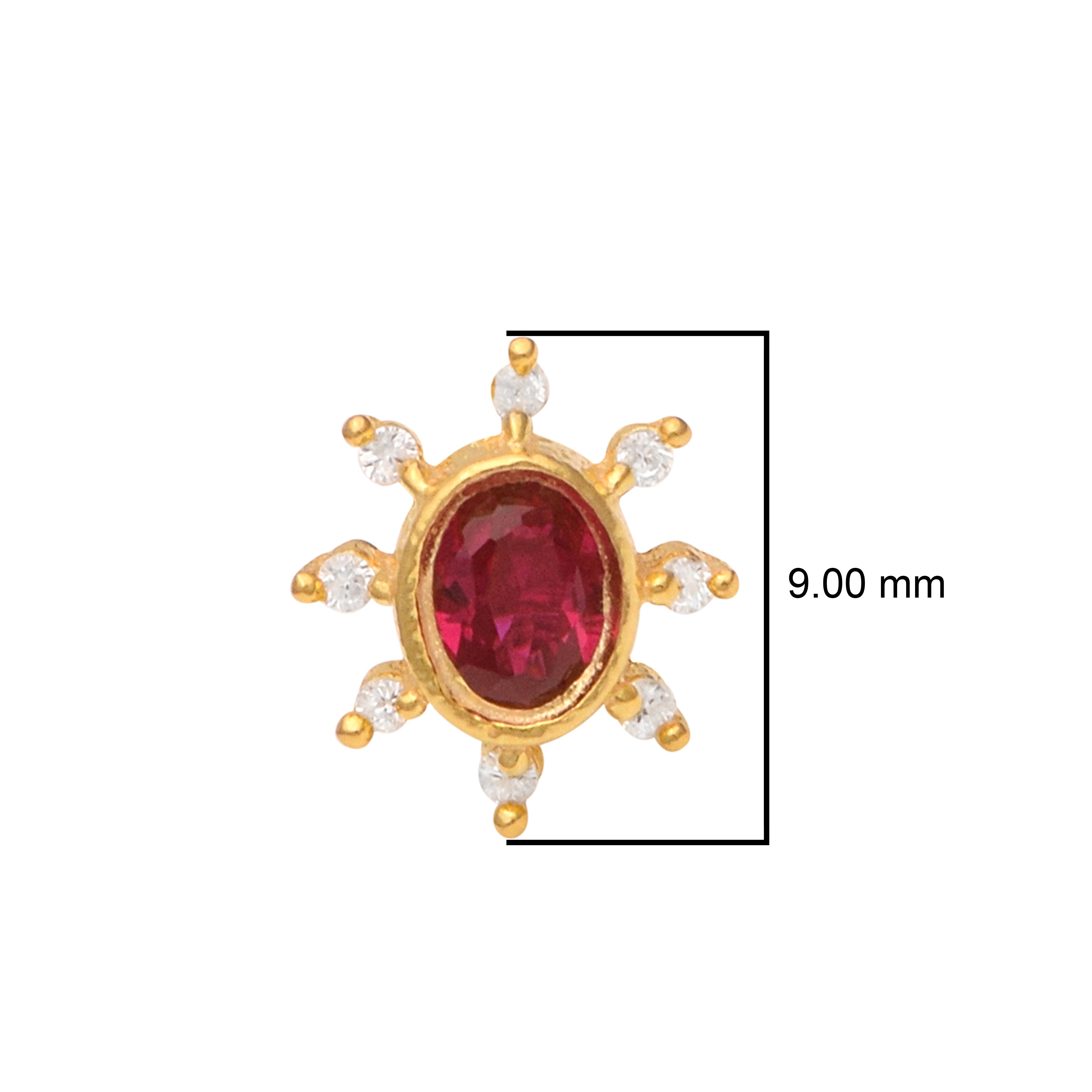 mooneye silver nose pin