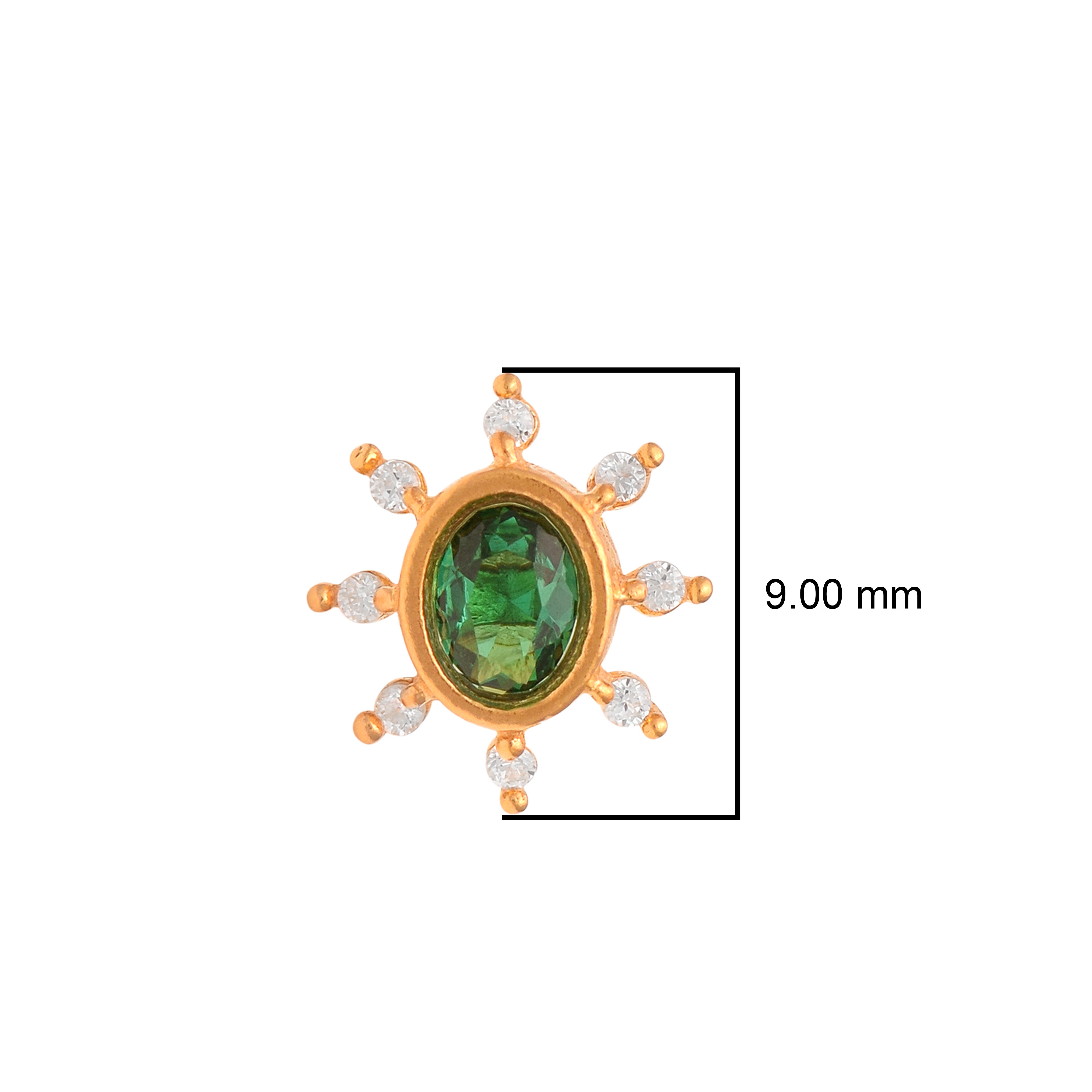 mooneye silver nose pin