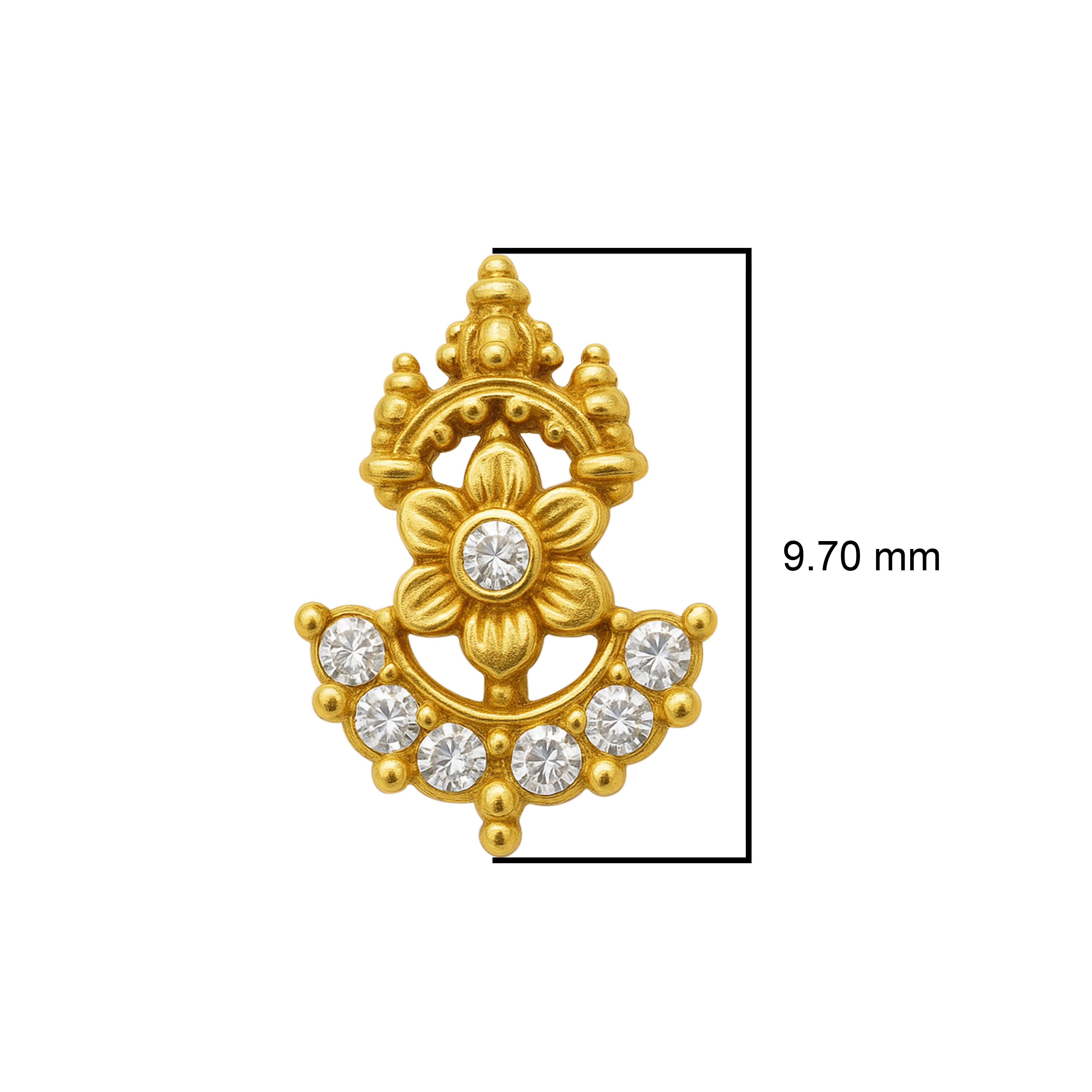 mooneye silver nose pin