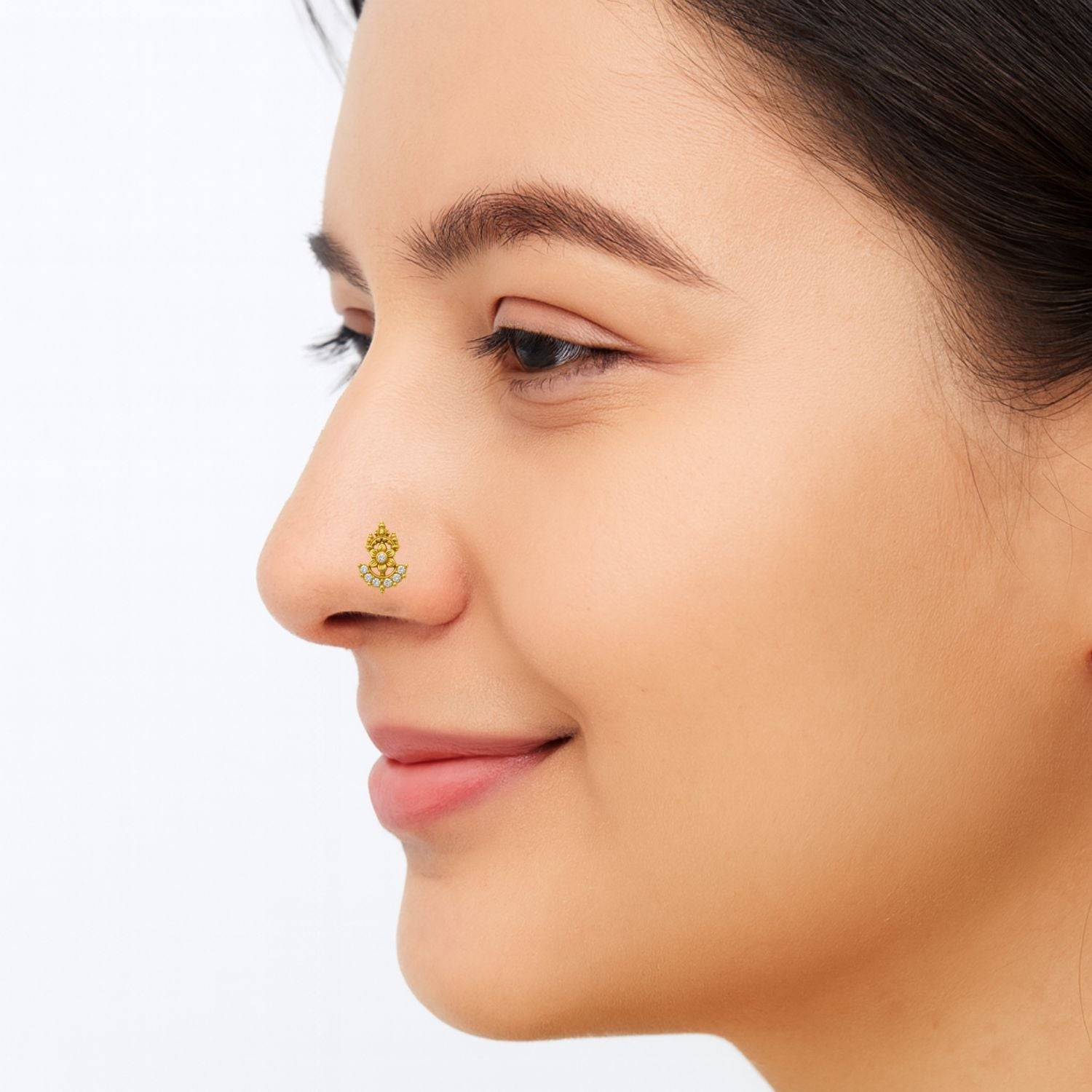 mooneye silver nose pin