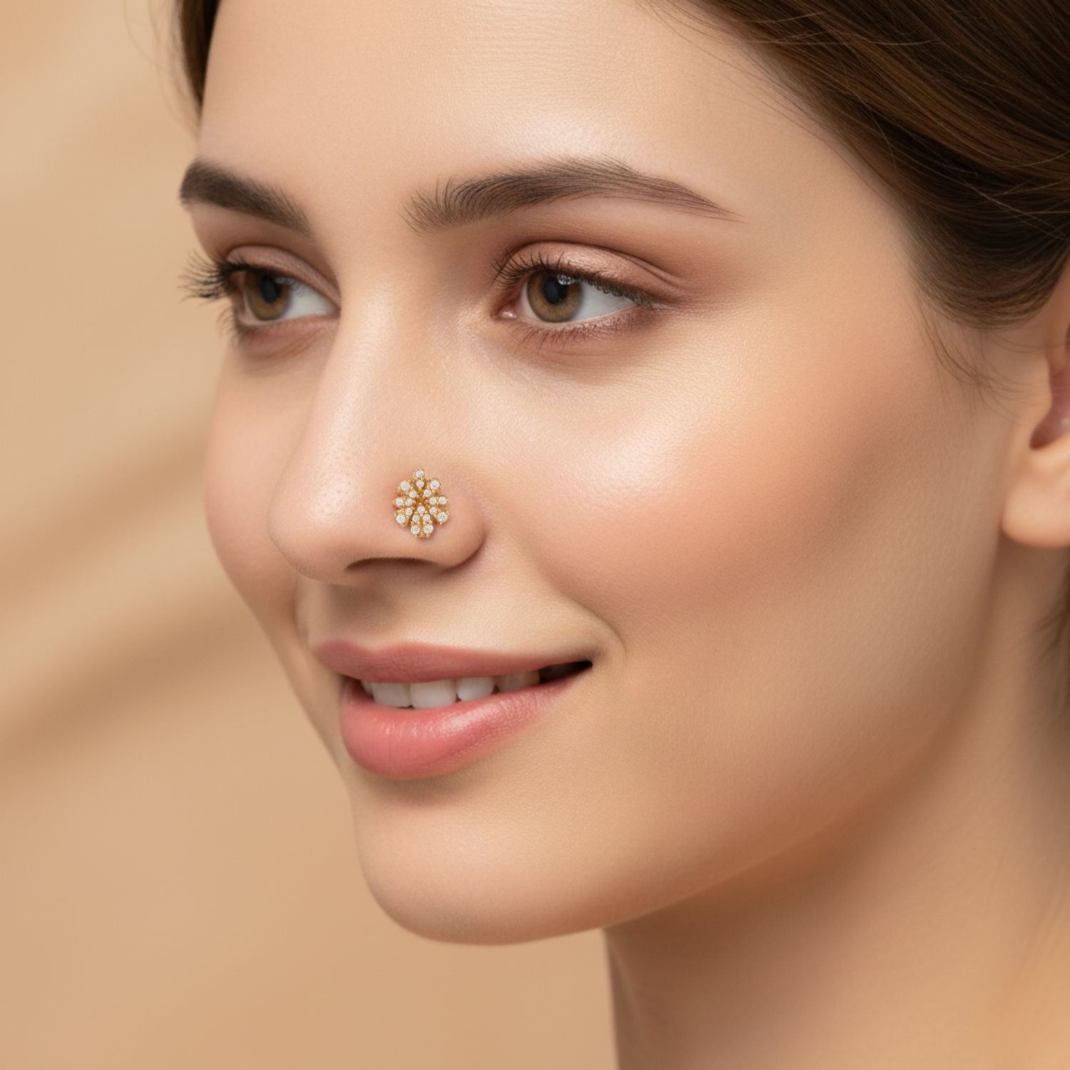 mooneye silver nose pin