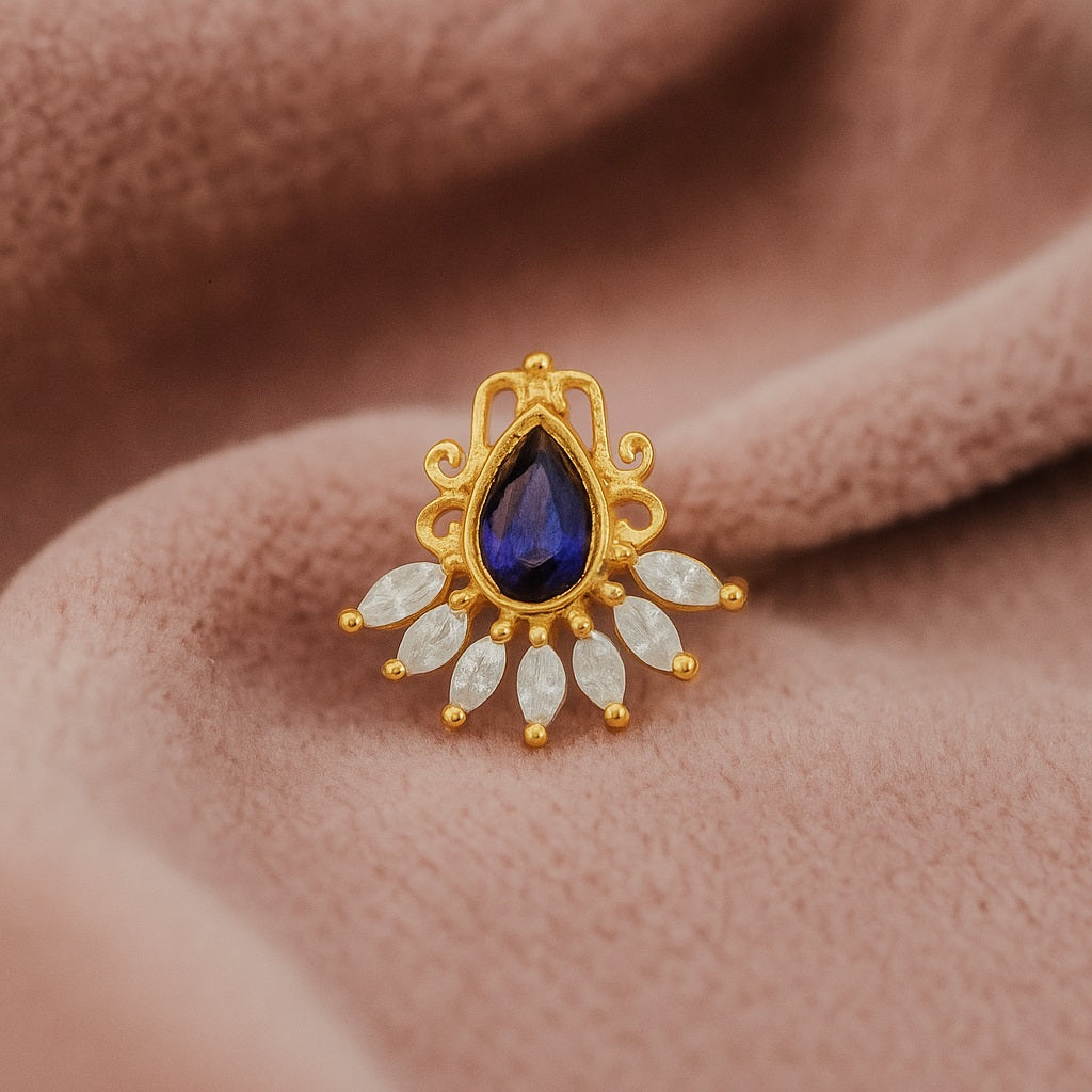mooneye silver nose pin