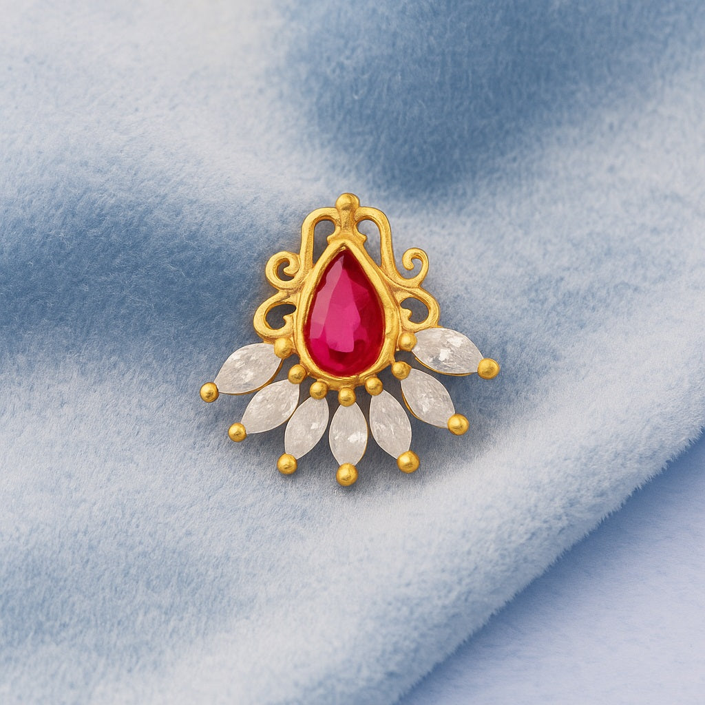 mooneye silver nose pin