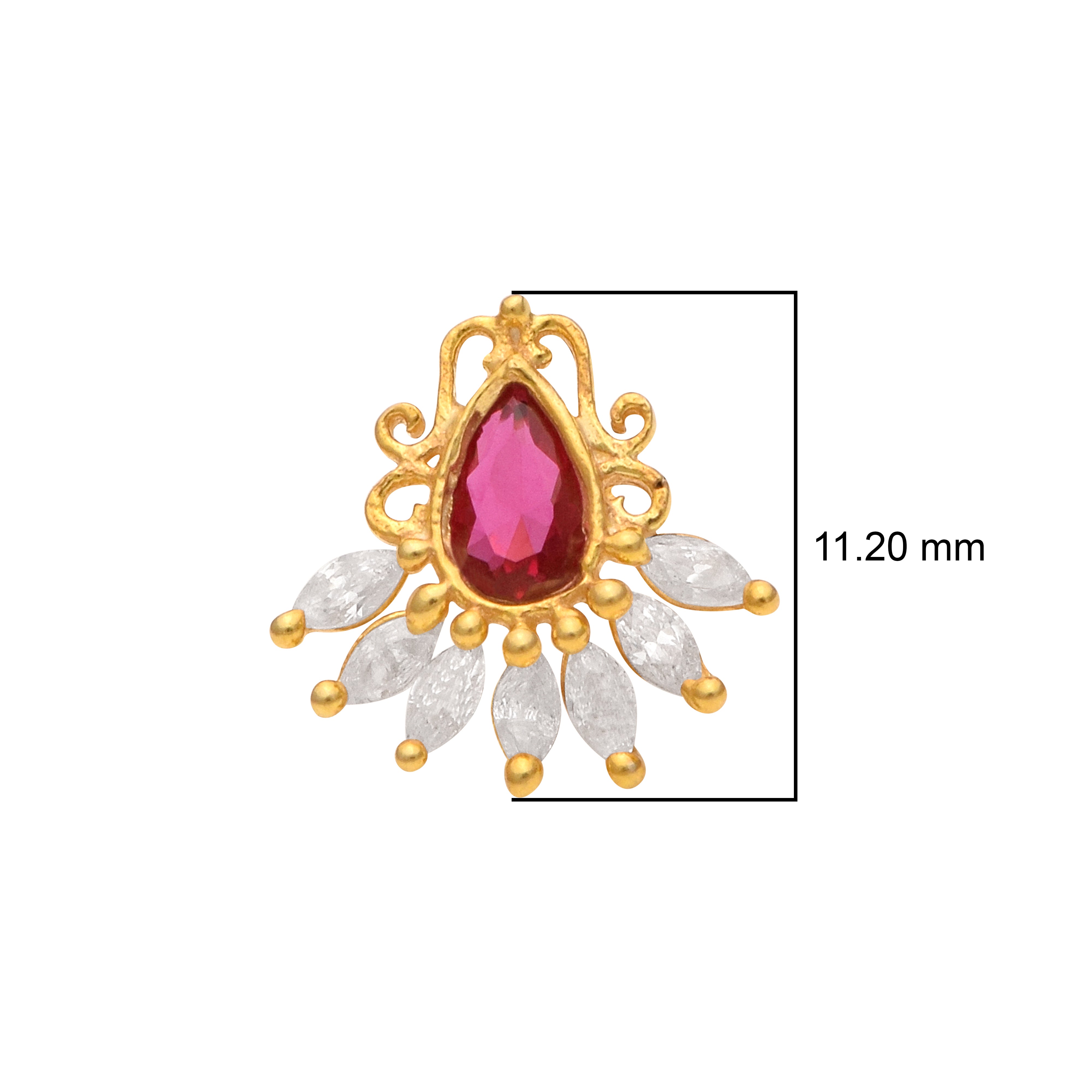 mooneye silver nose pin