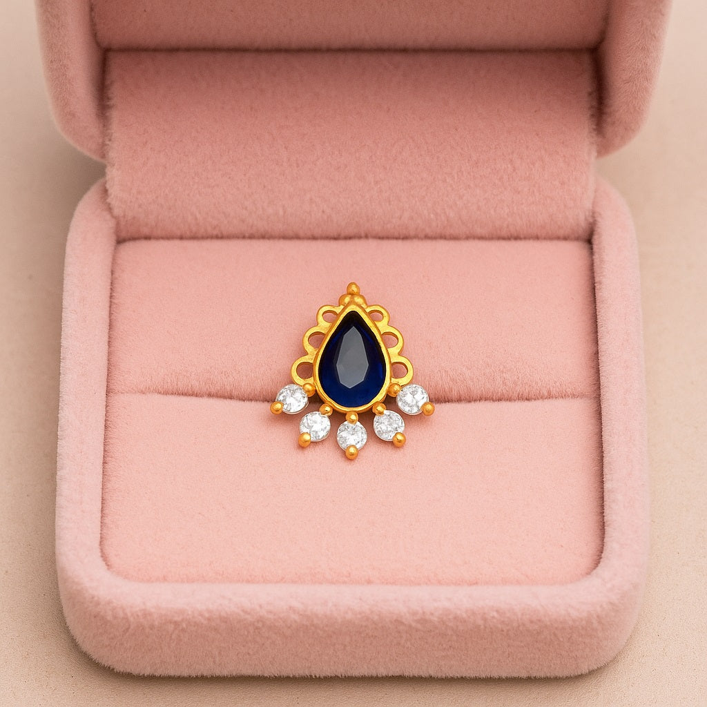 mooneye silver nose pin