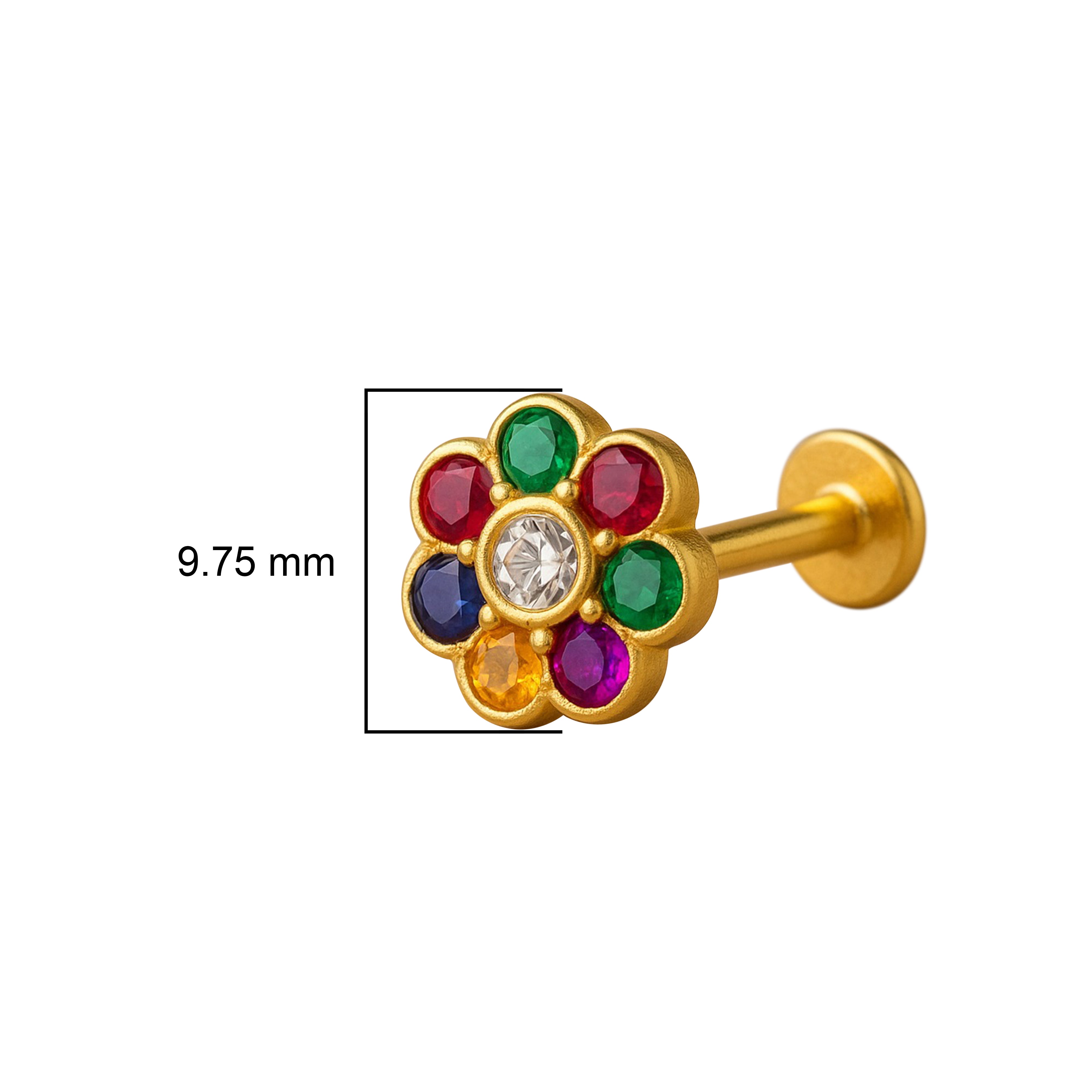 mooneye silver nose pin