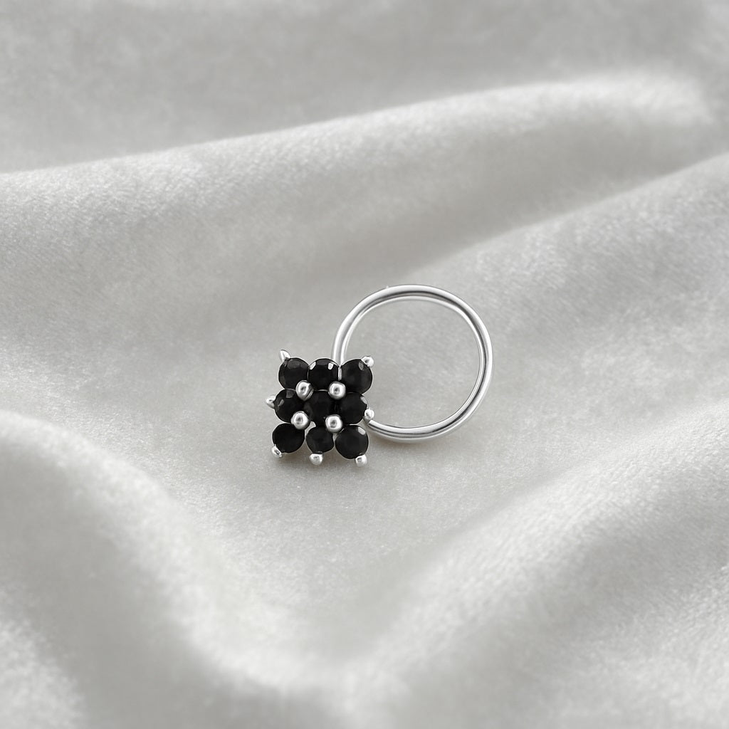 mooneye silver nose pin