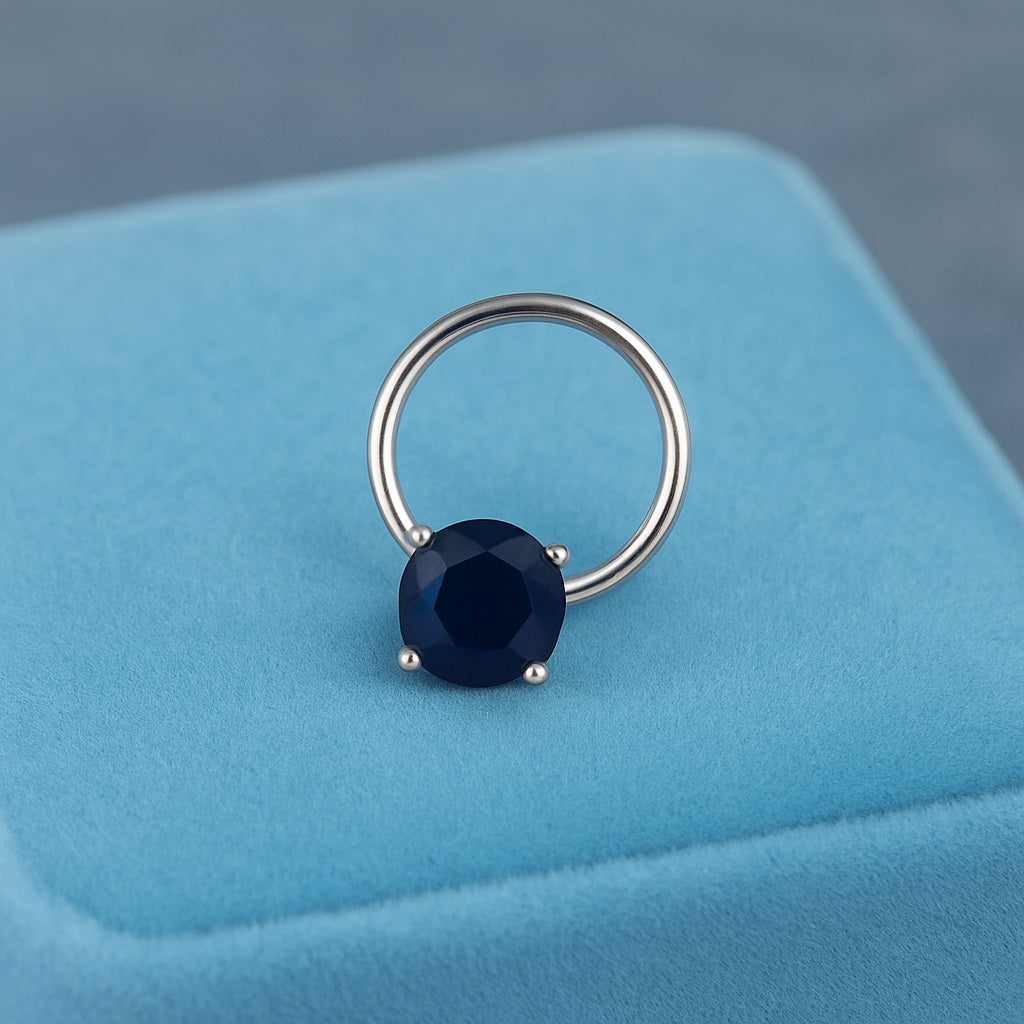 mooneye silver nose pin