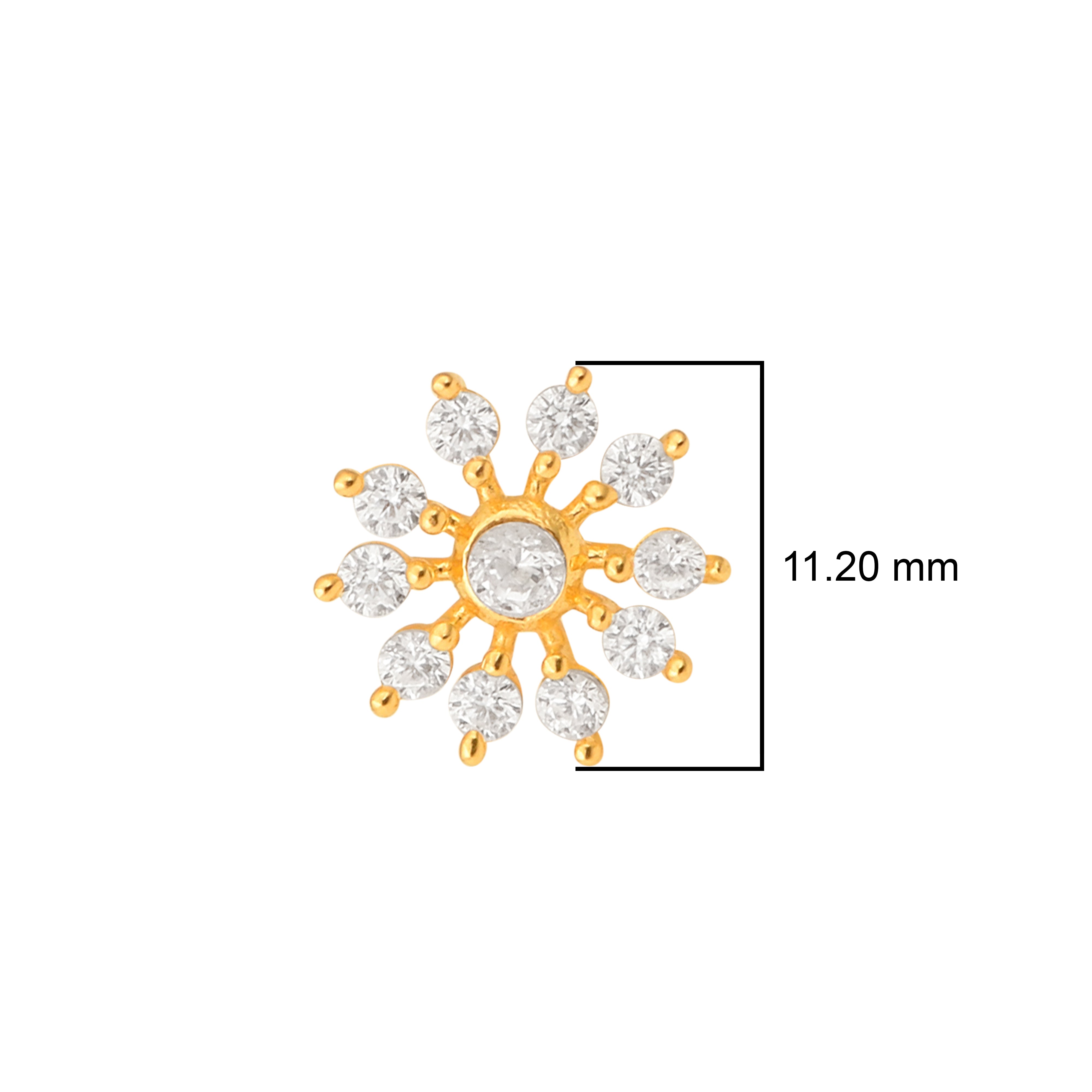 mooneye silver nose pin