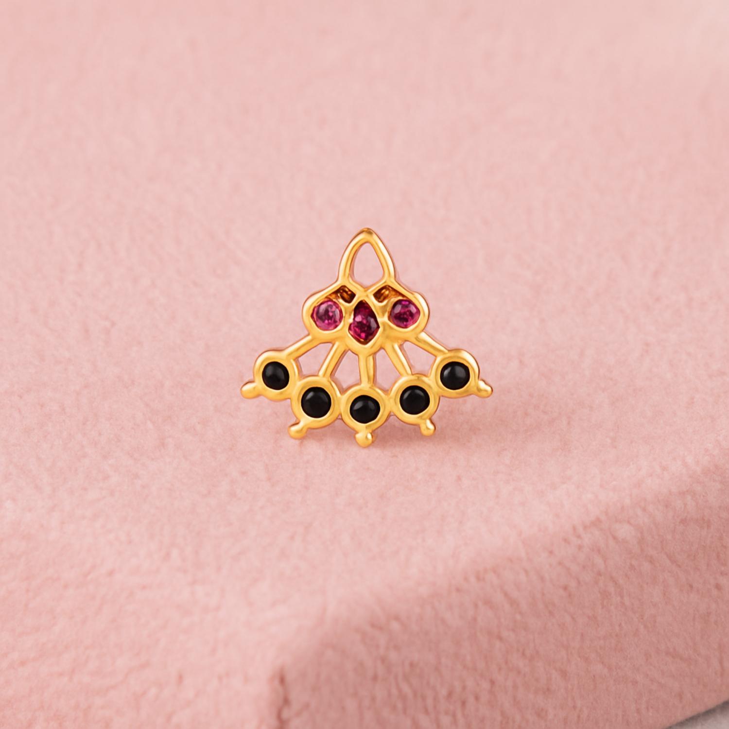 mooneye silver nose pin