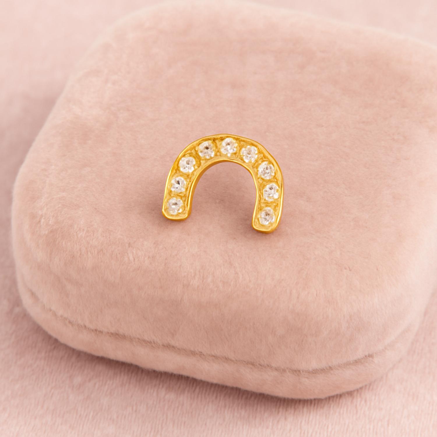 mooneye silver nose pin