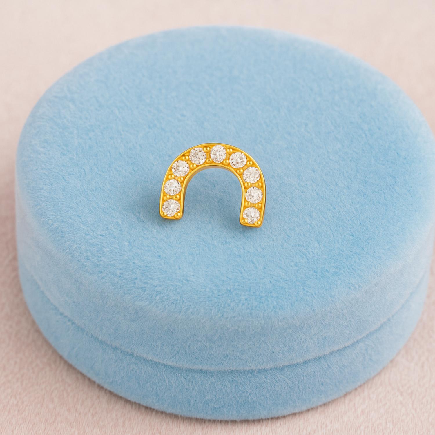 mooneye silver nose pin