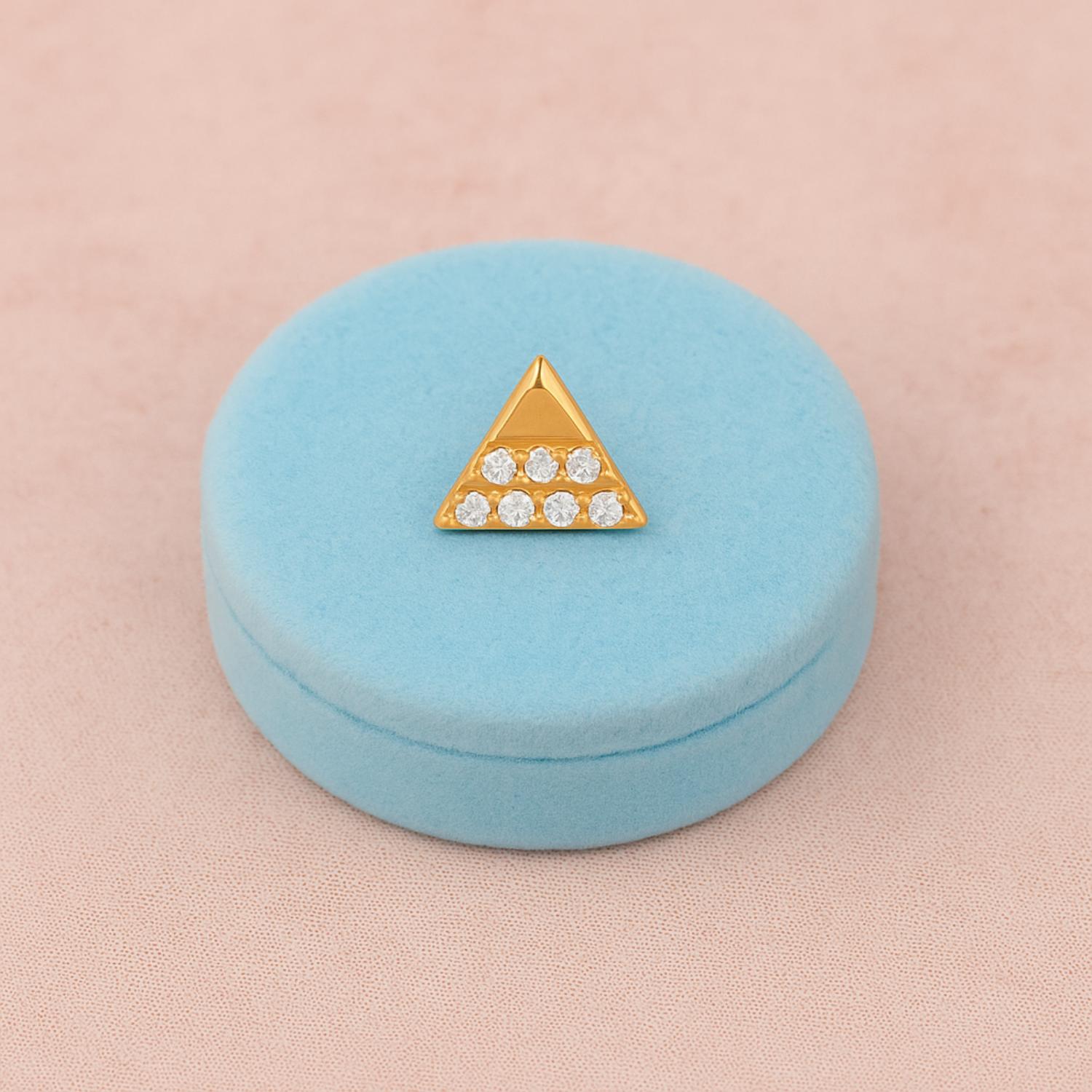 mooneye silver nose pin