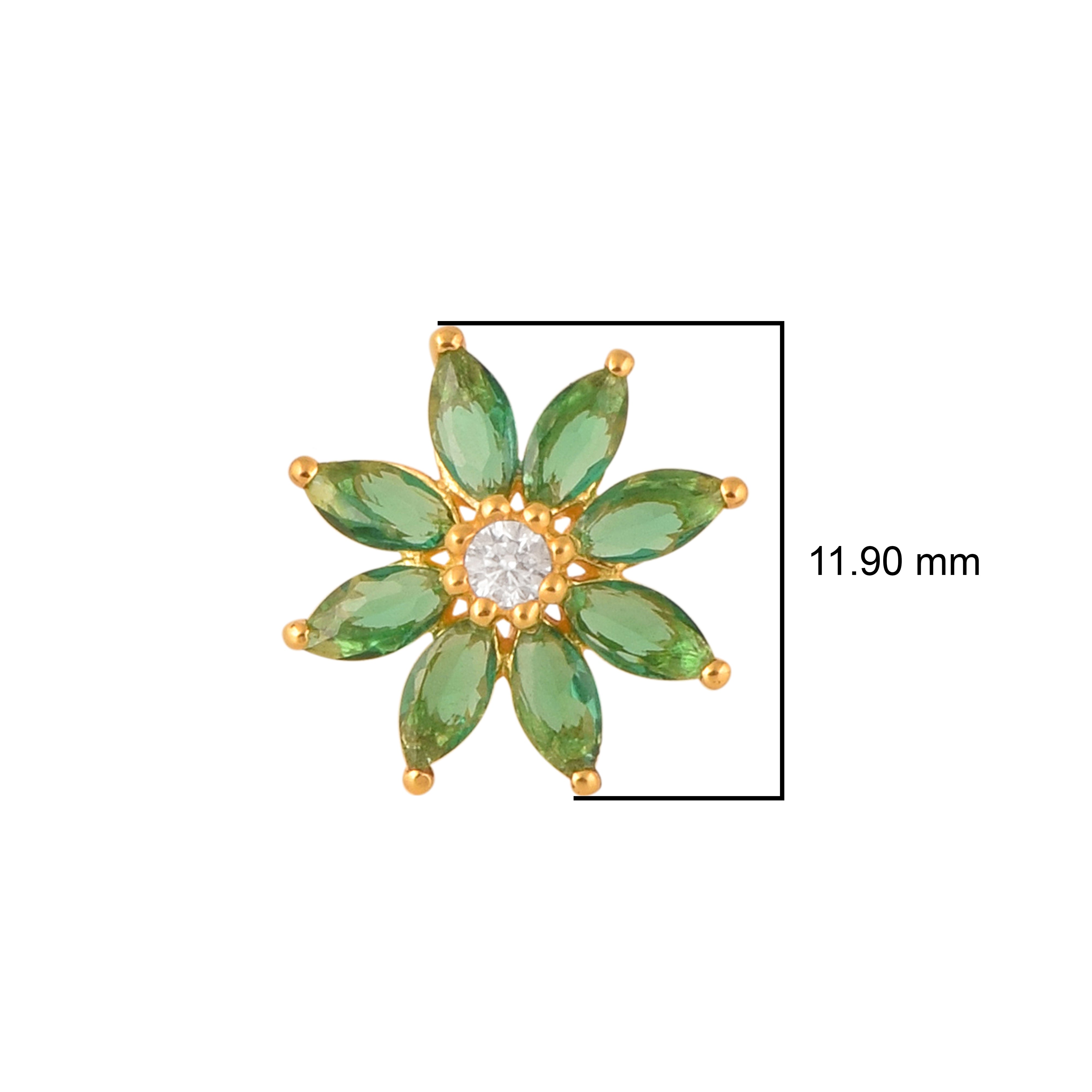 mooneye silver nose pin