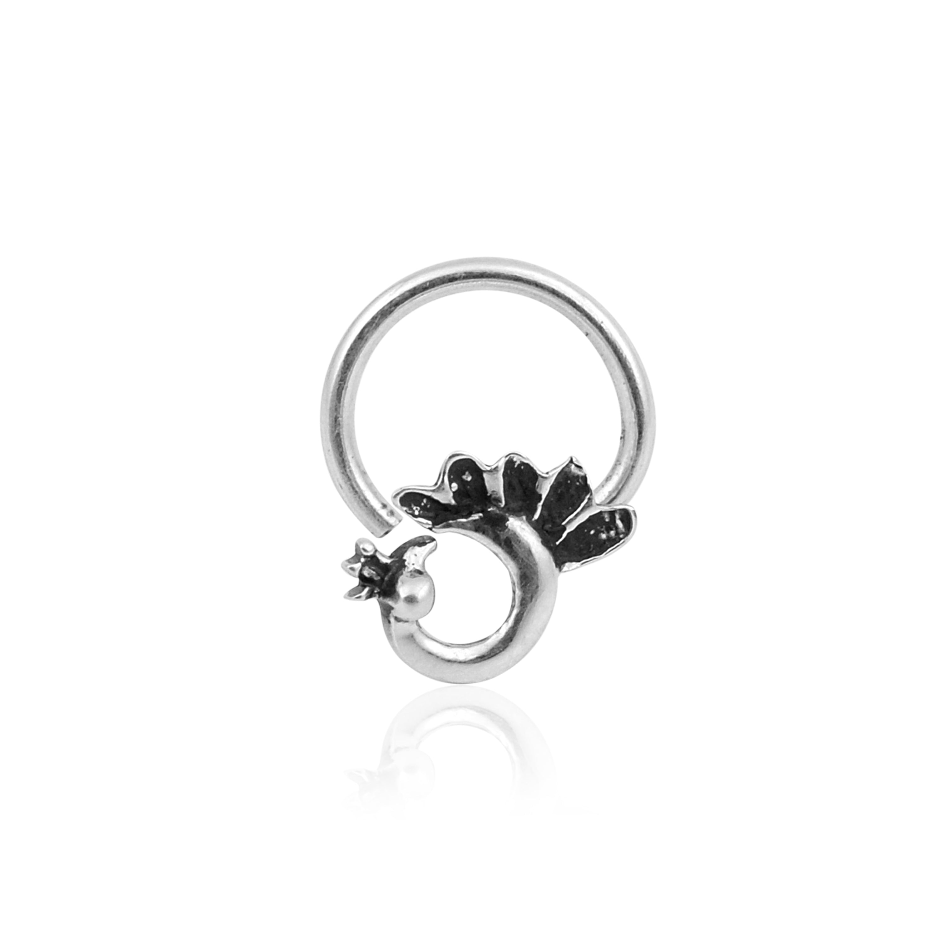 mooneye silver nose pin