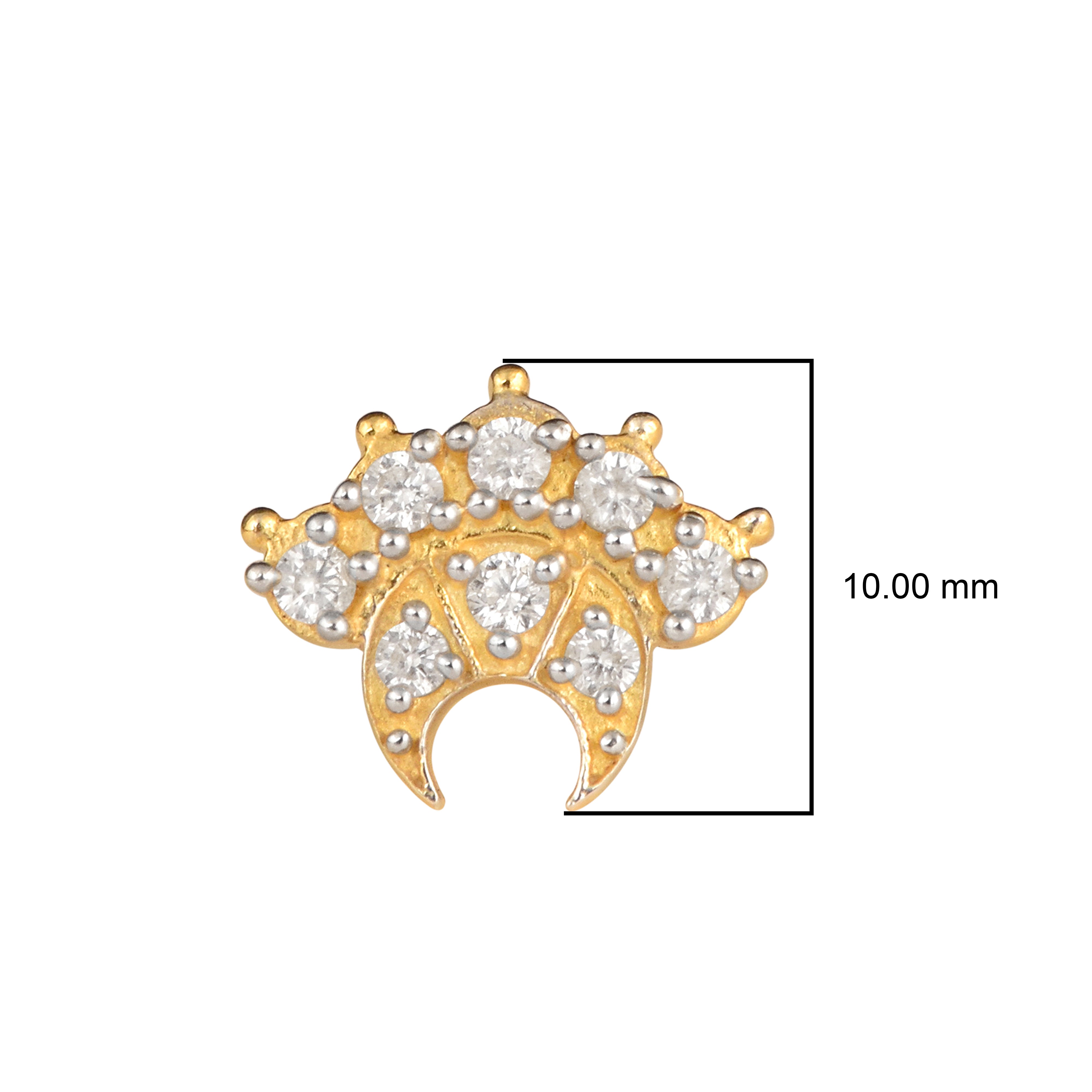 mooneye silver nose pin