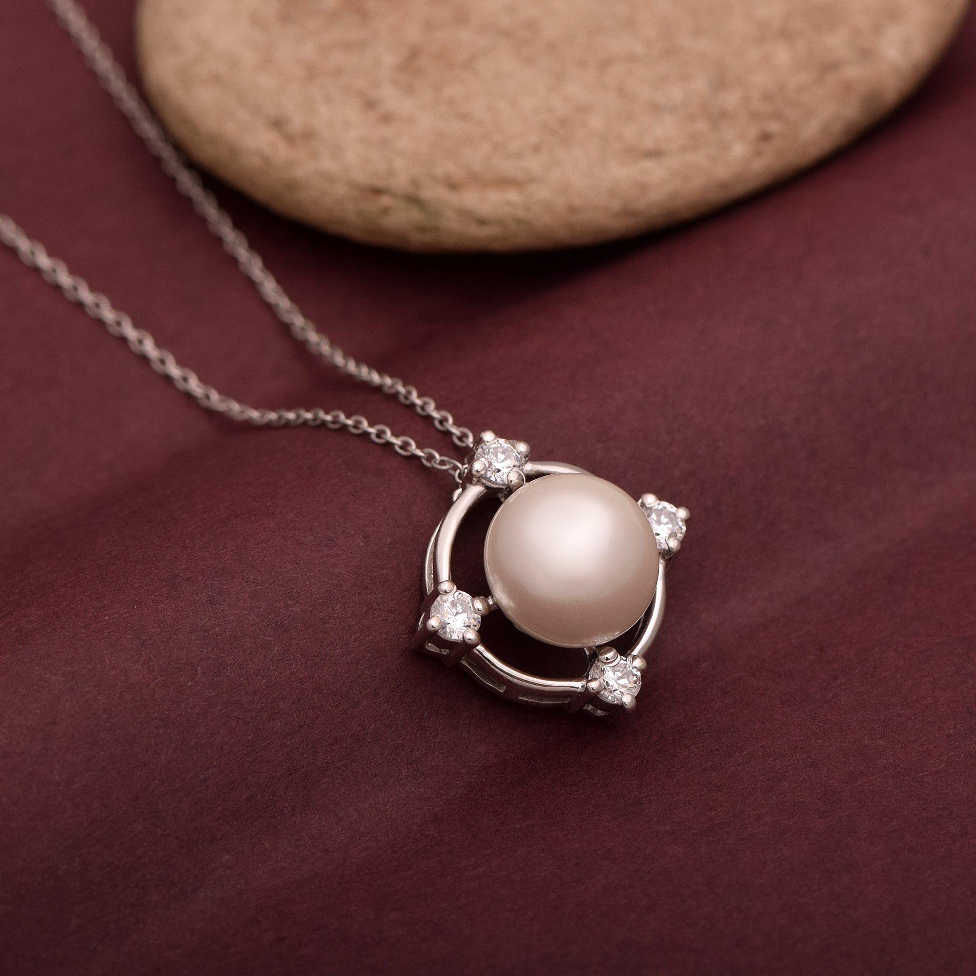 Pearl Classic Necklace – Sterling Silver