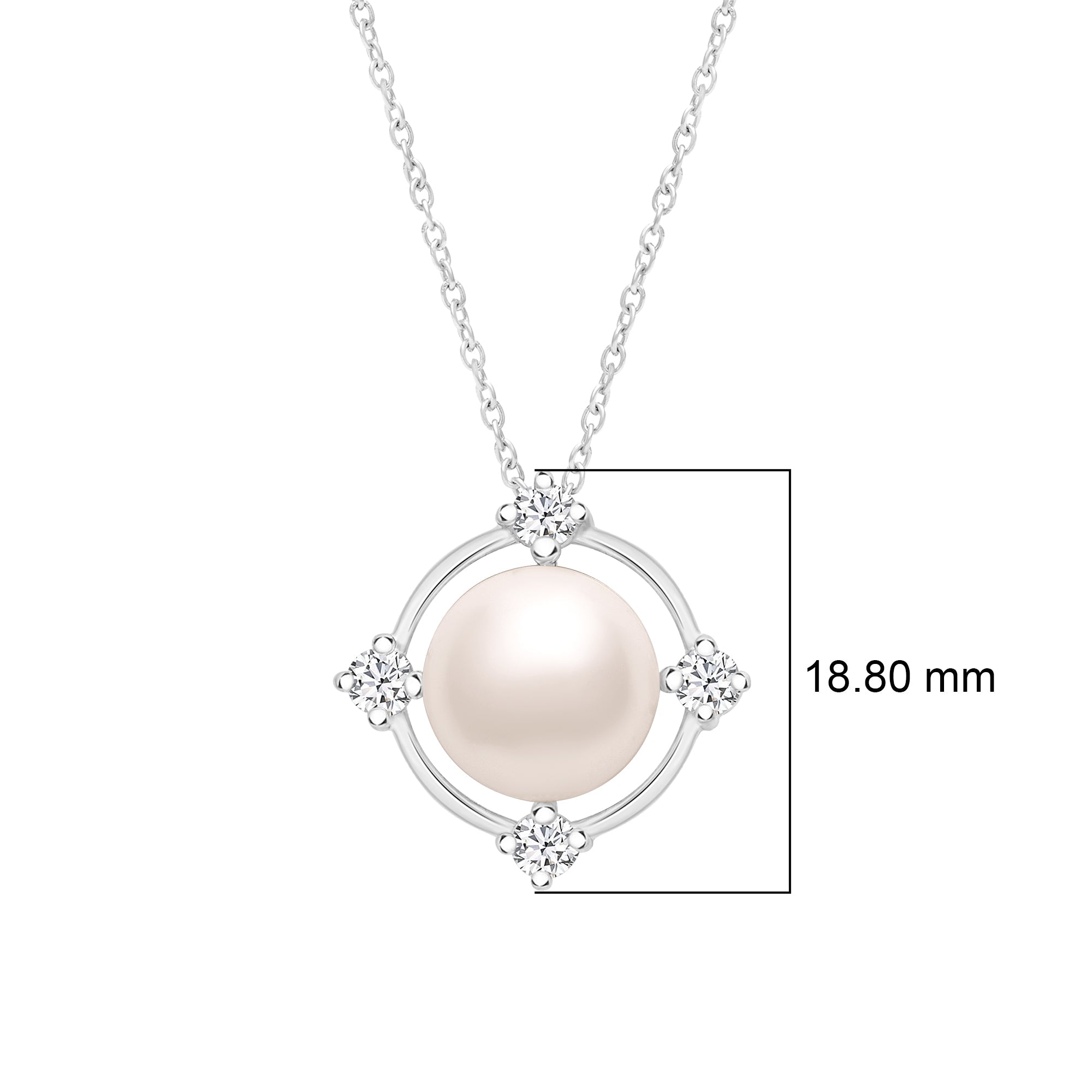 Pearl Classic Necklace – Sterling Silver