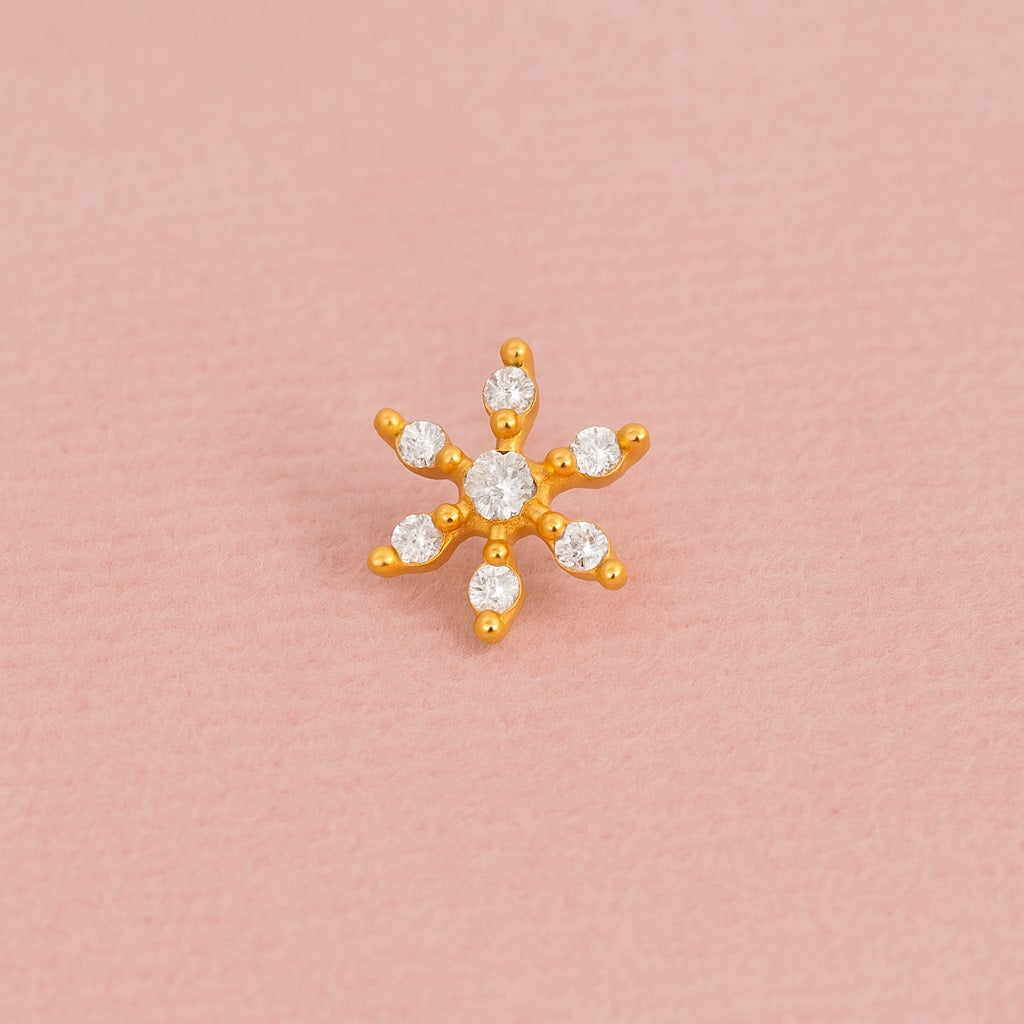 mooneye silver nose pin