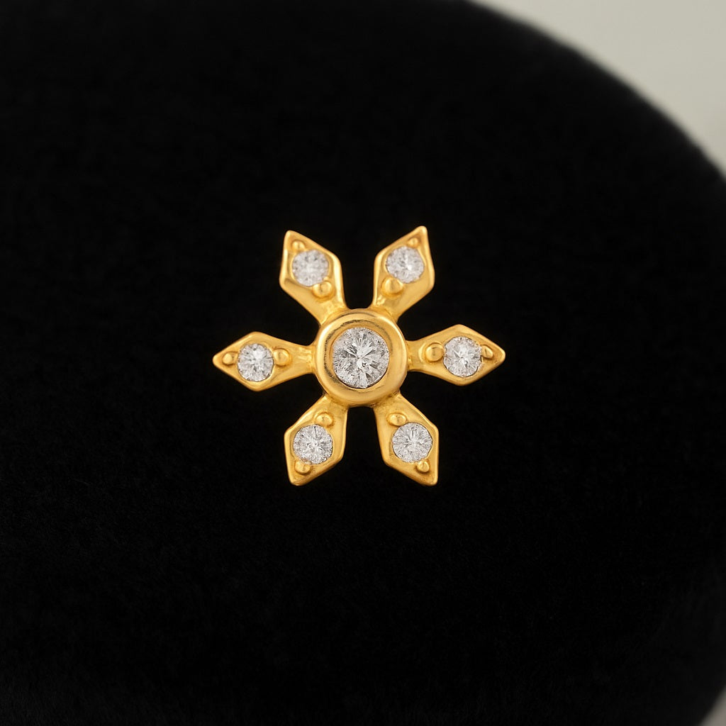 mooneye silver nose pin