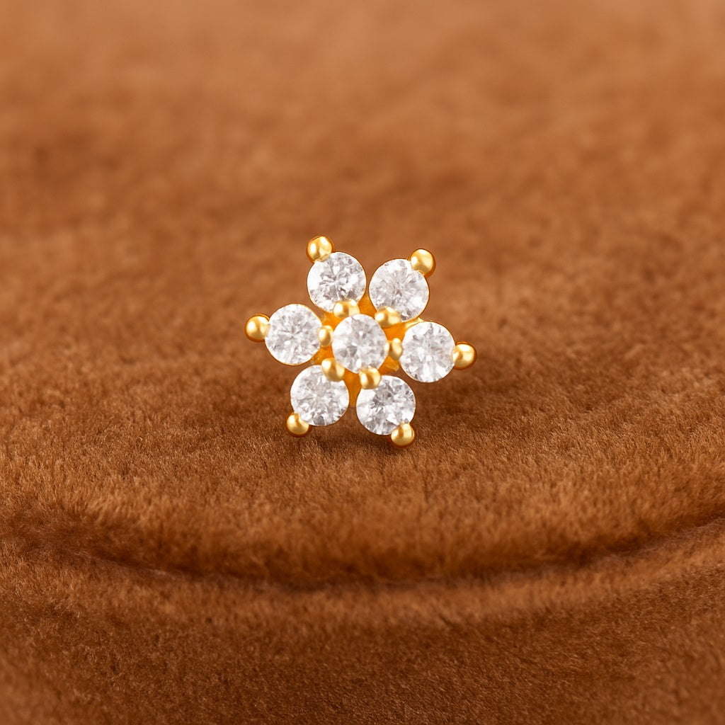 mooneye silver nose pin