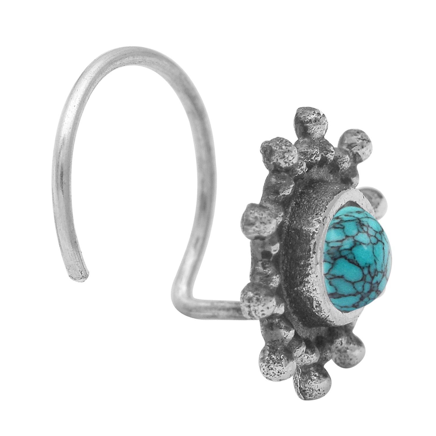 mooneye silver nose pin