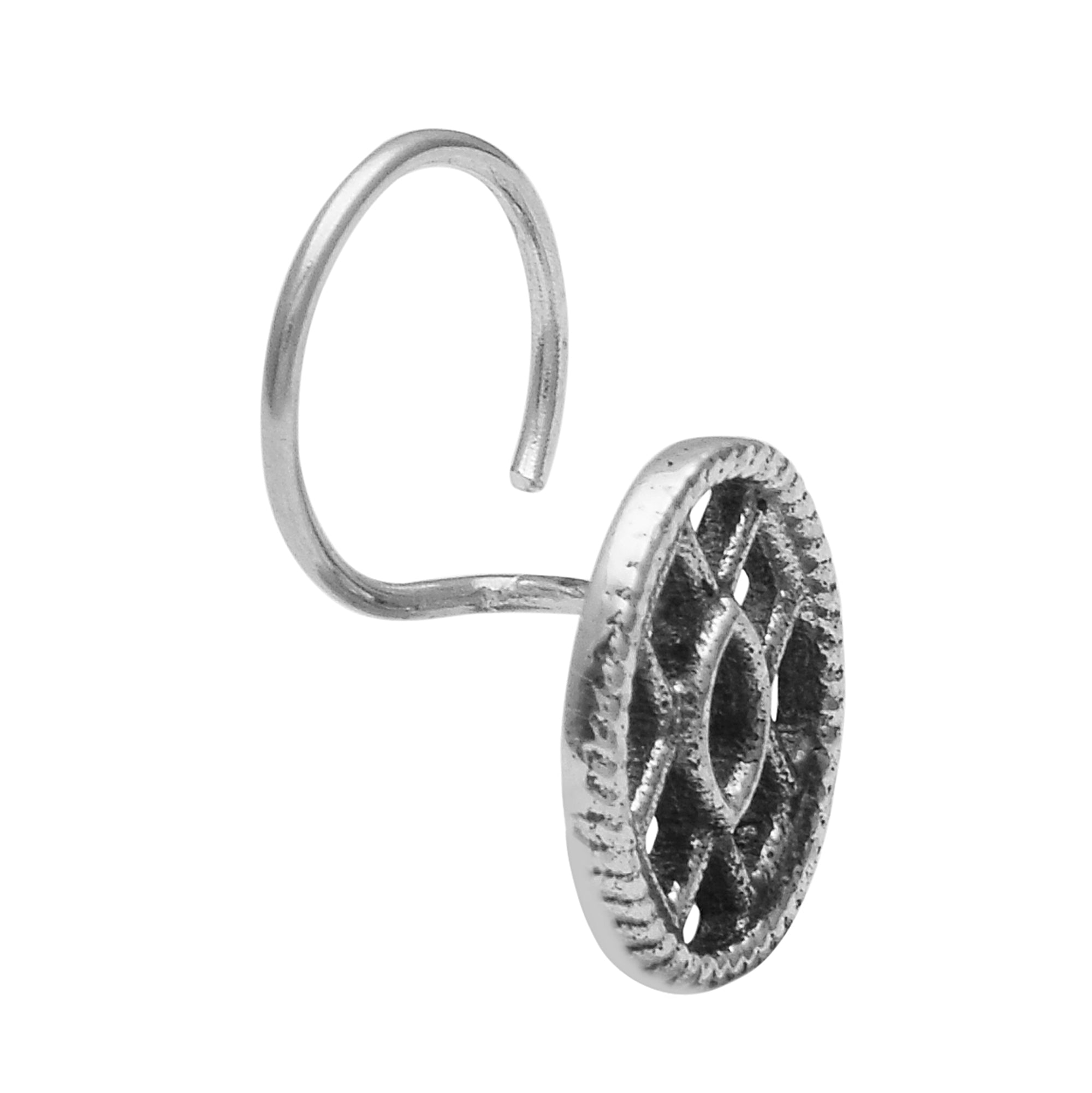 mooneye silver nose pin