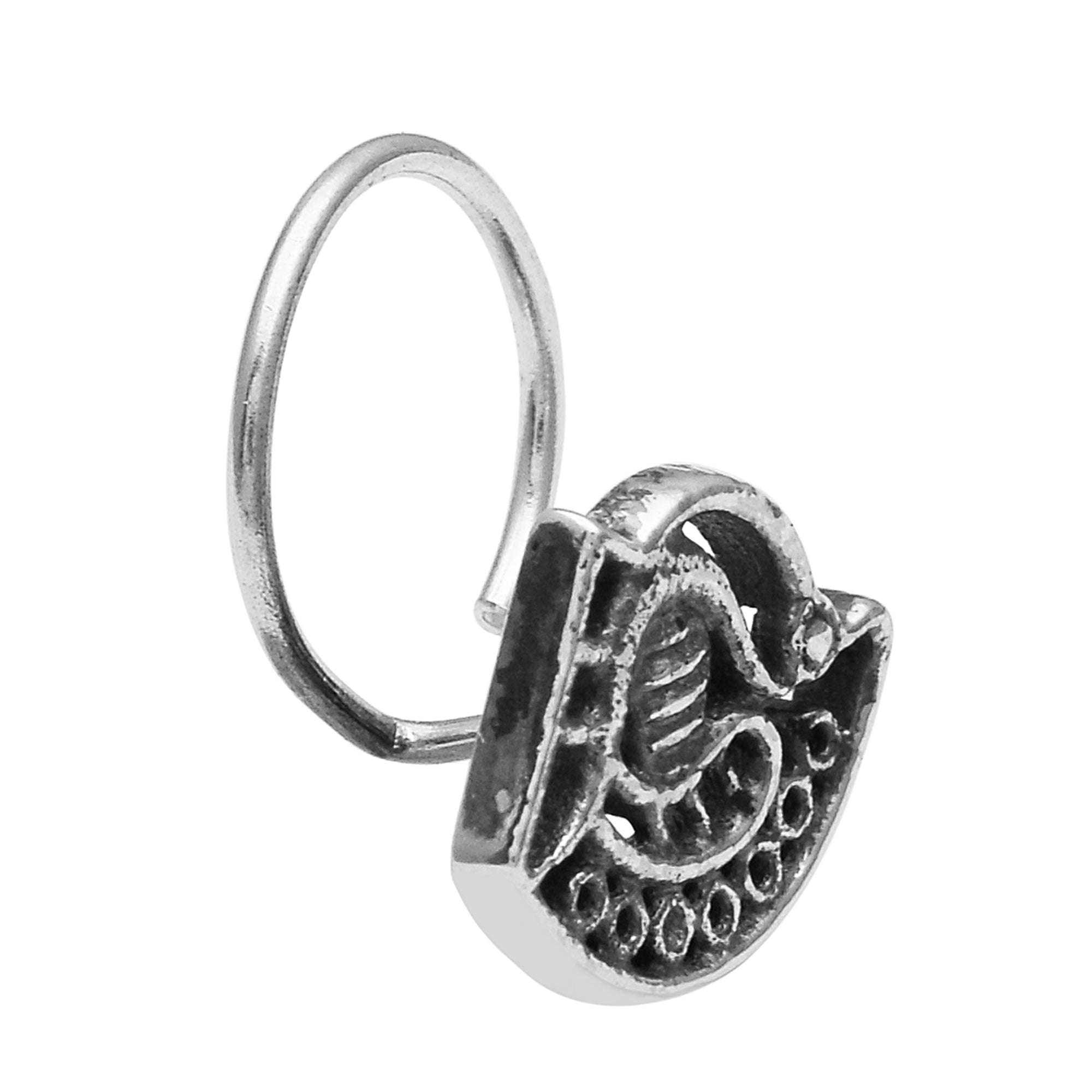 mooneye silver nose pin