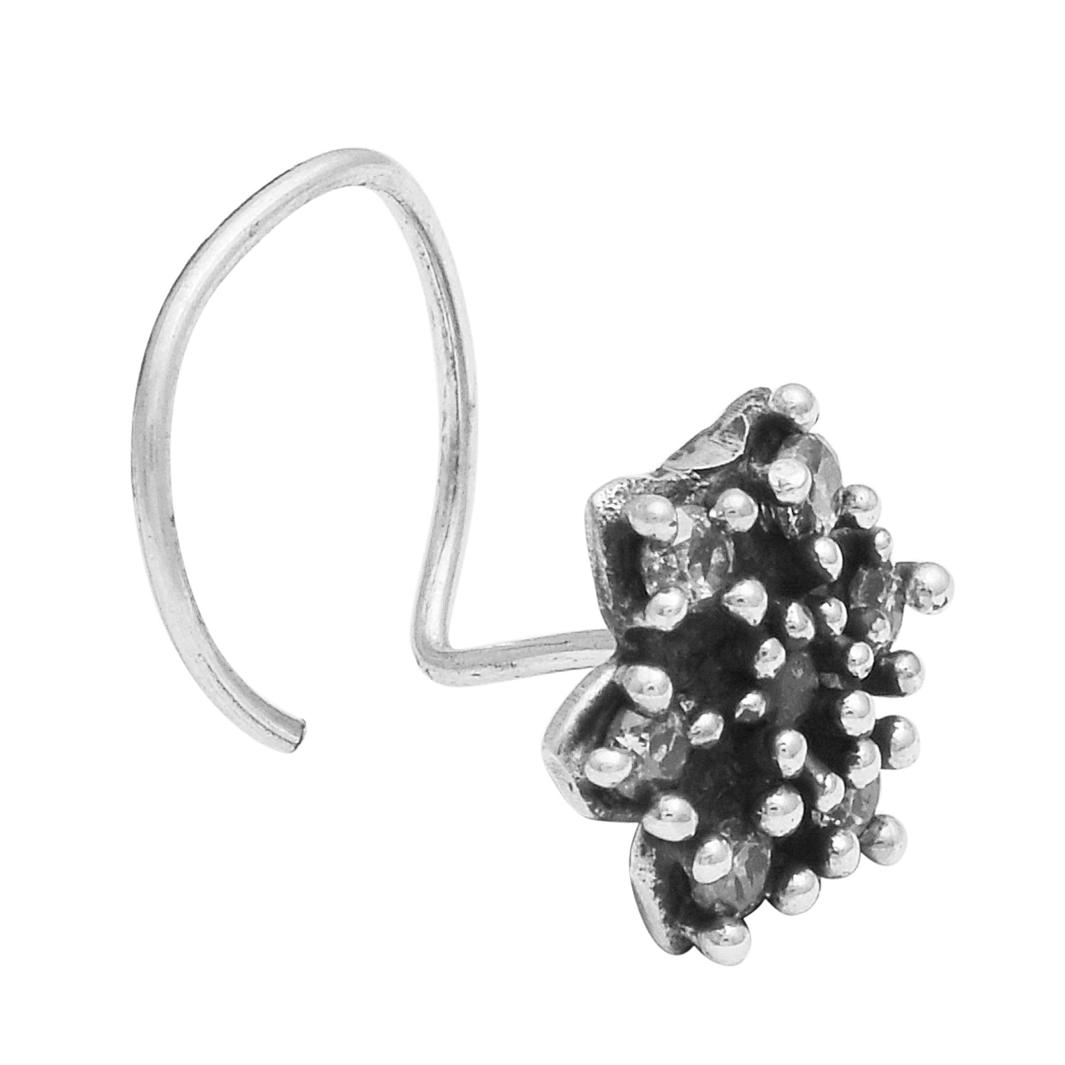 mooneye silver nose pin