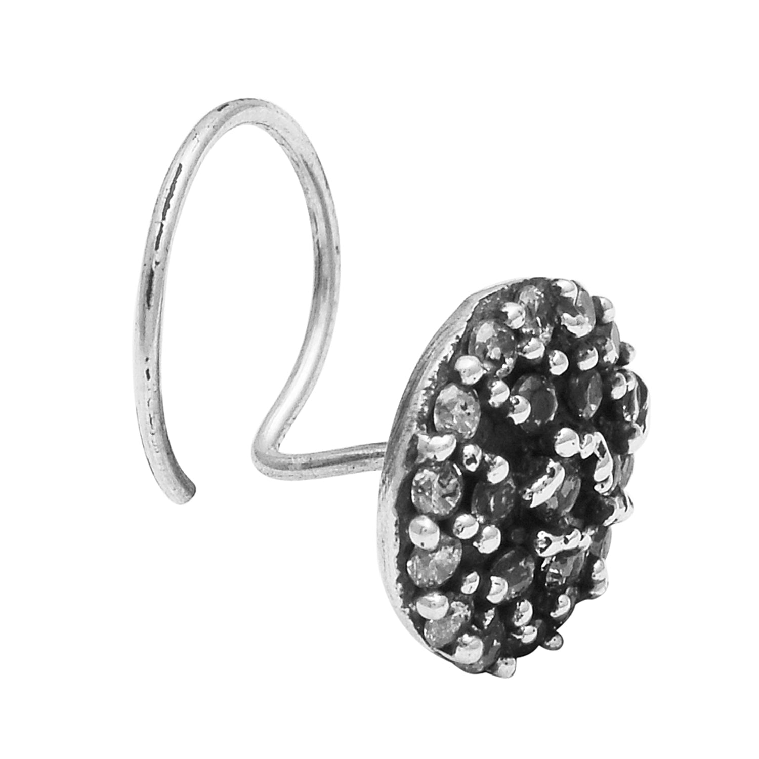 mooneye silver nose pin