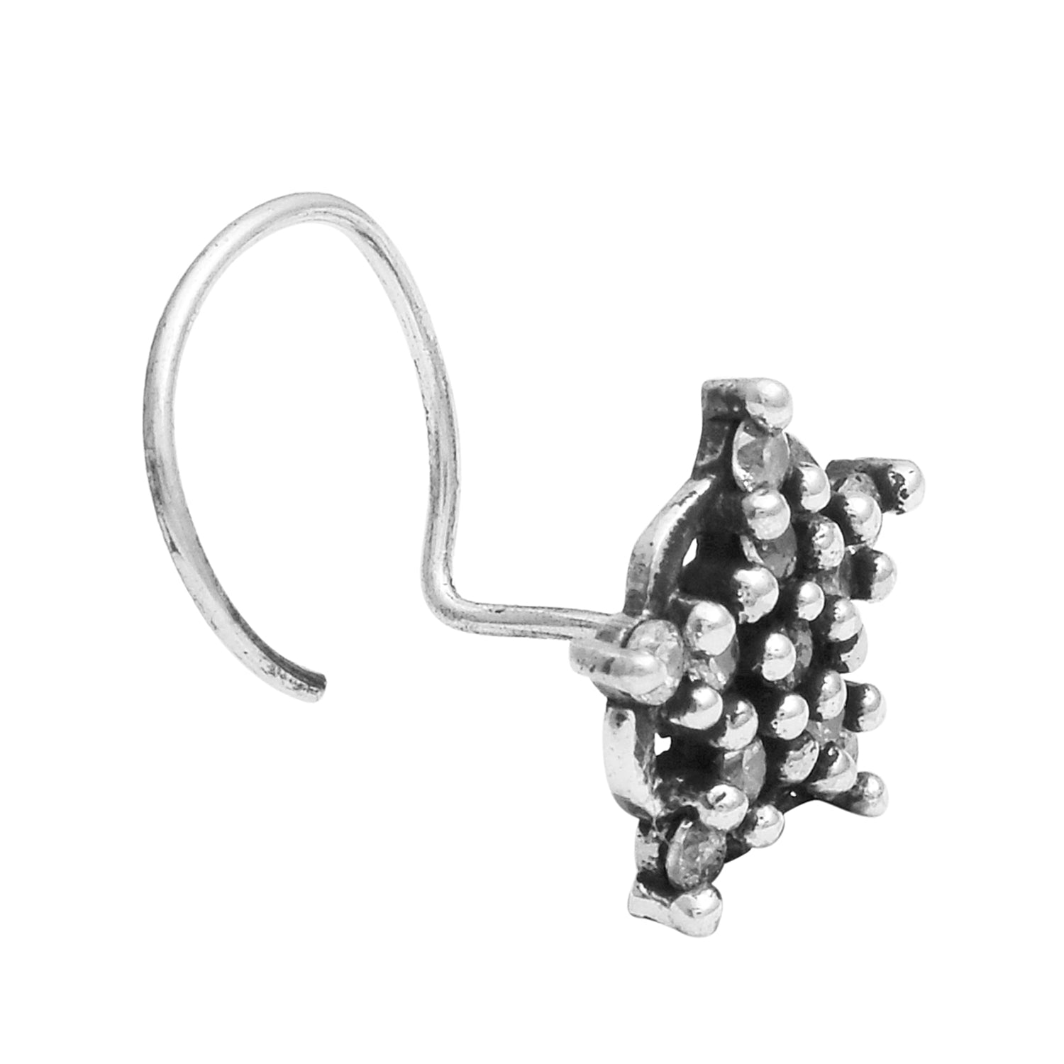 mooneye silver nose pin