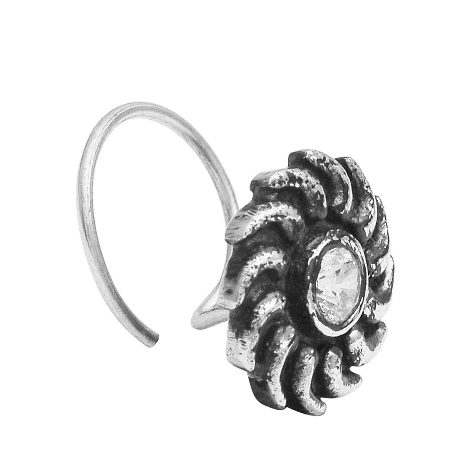 mooneye silver nose pin