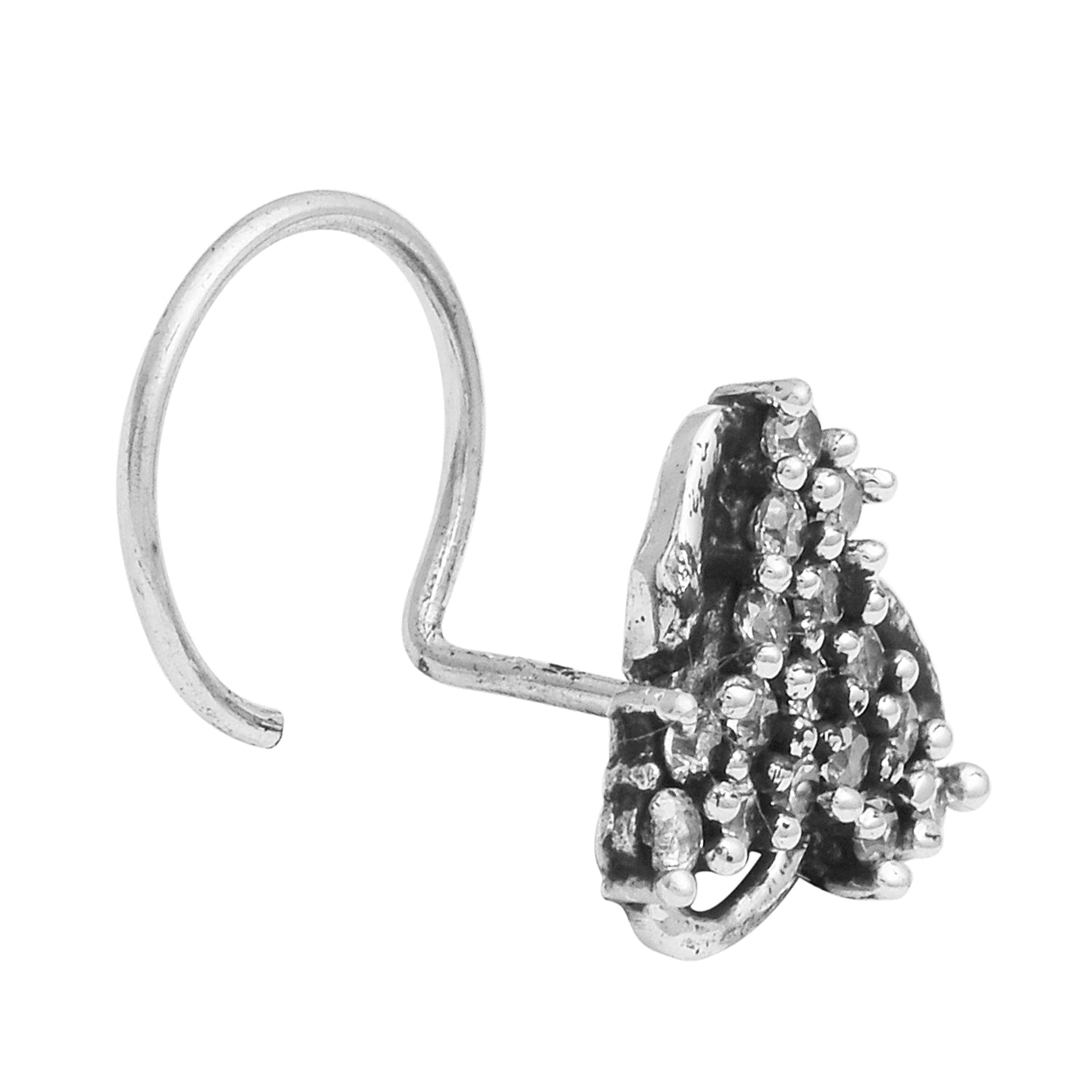 mooneye silver nose pin