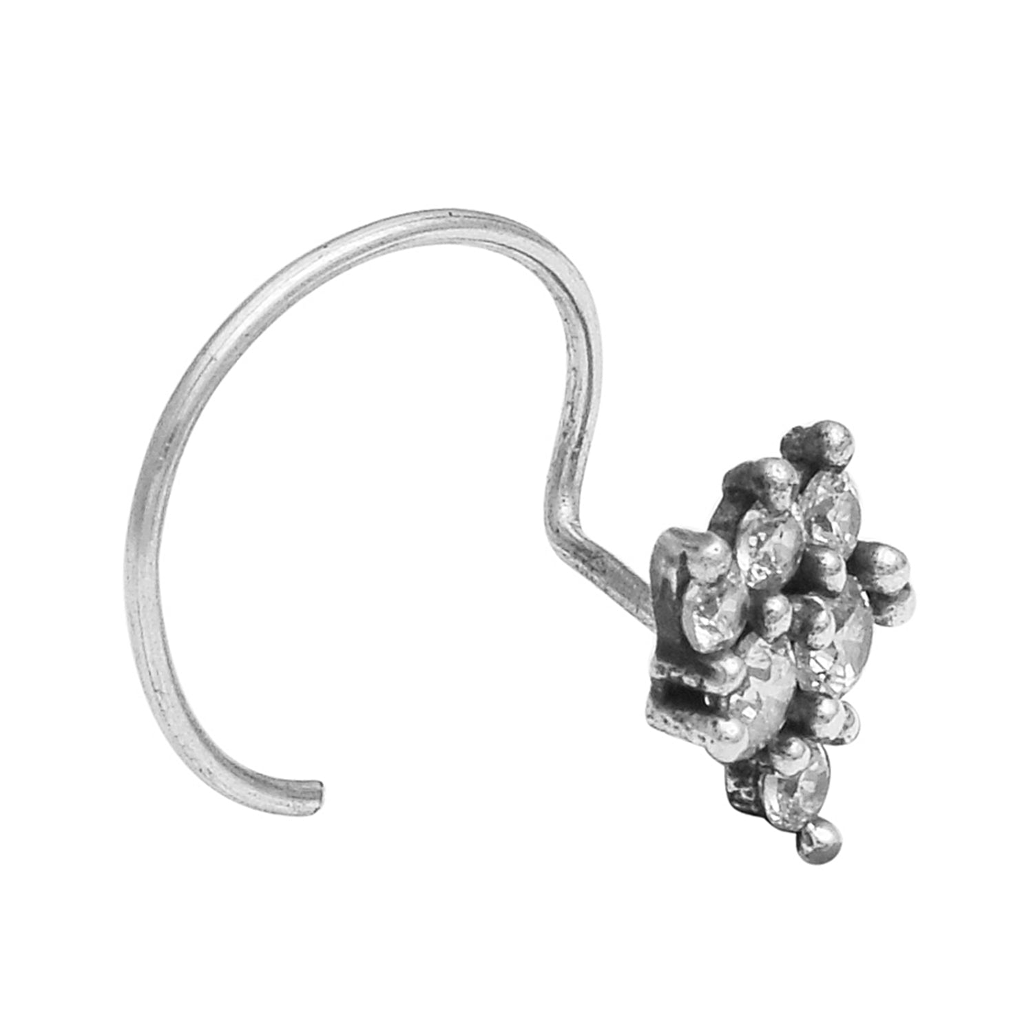 mooneye silver nose pin