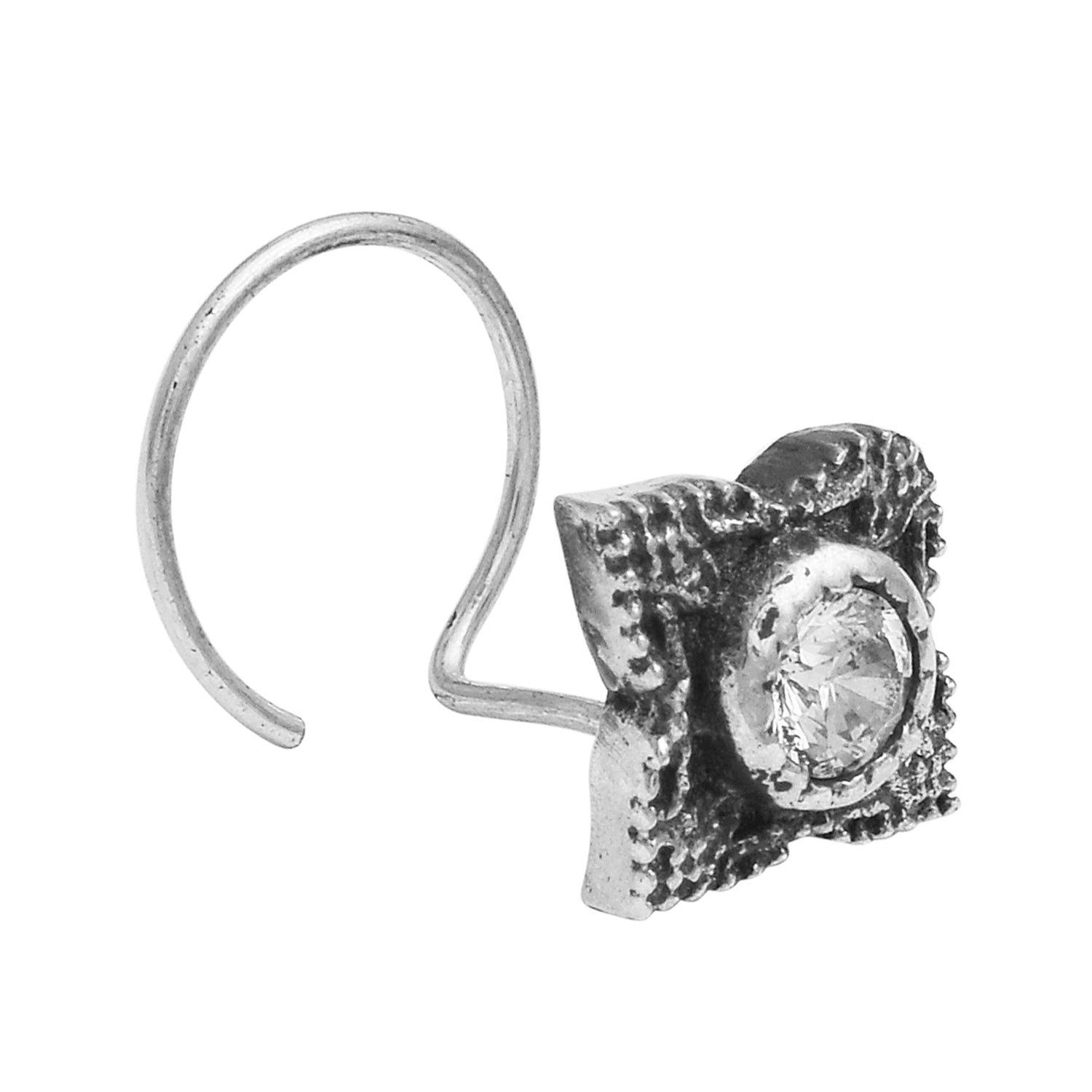 mooneye silver nose pin