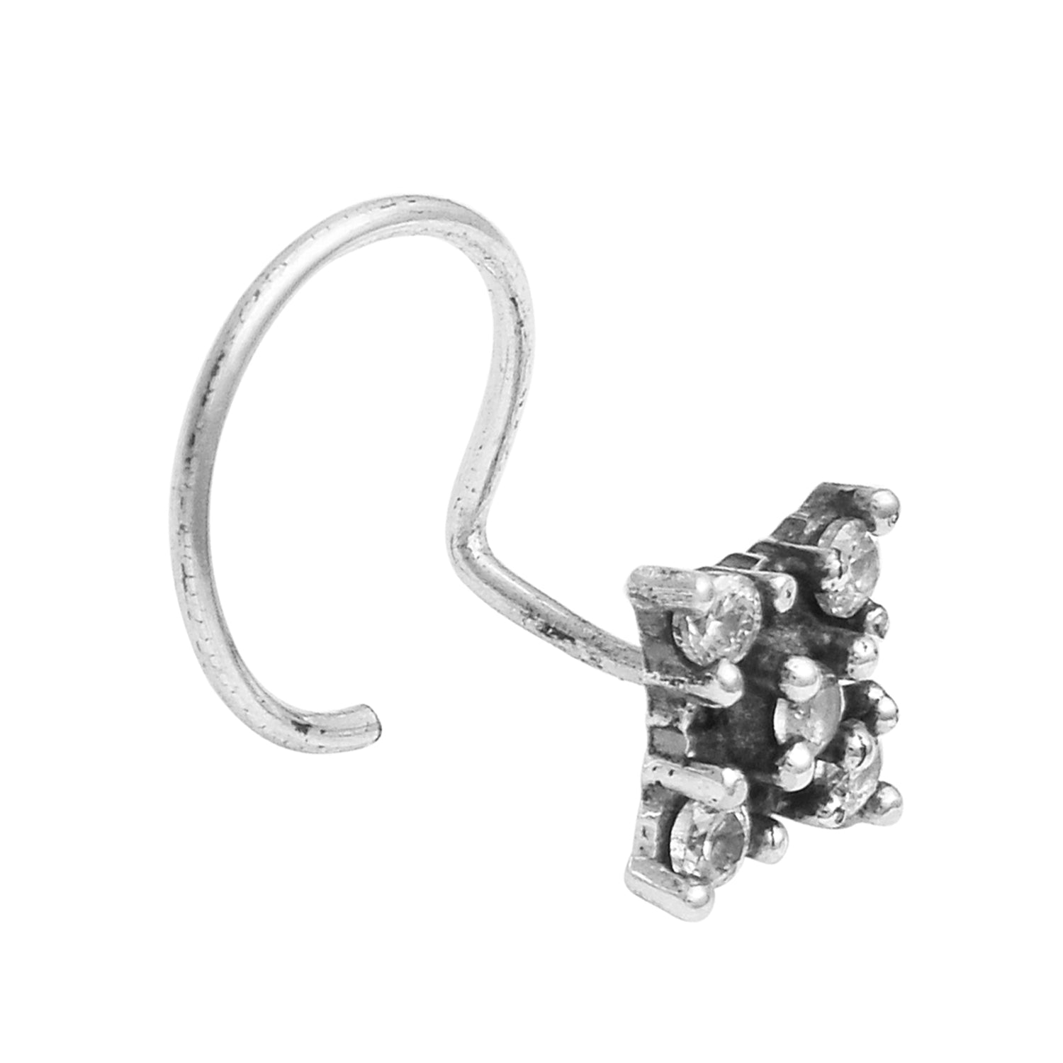 mooneye silver nose pin