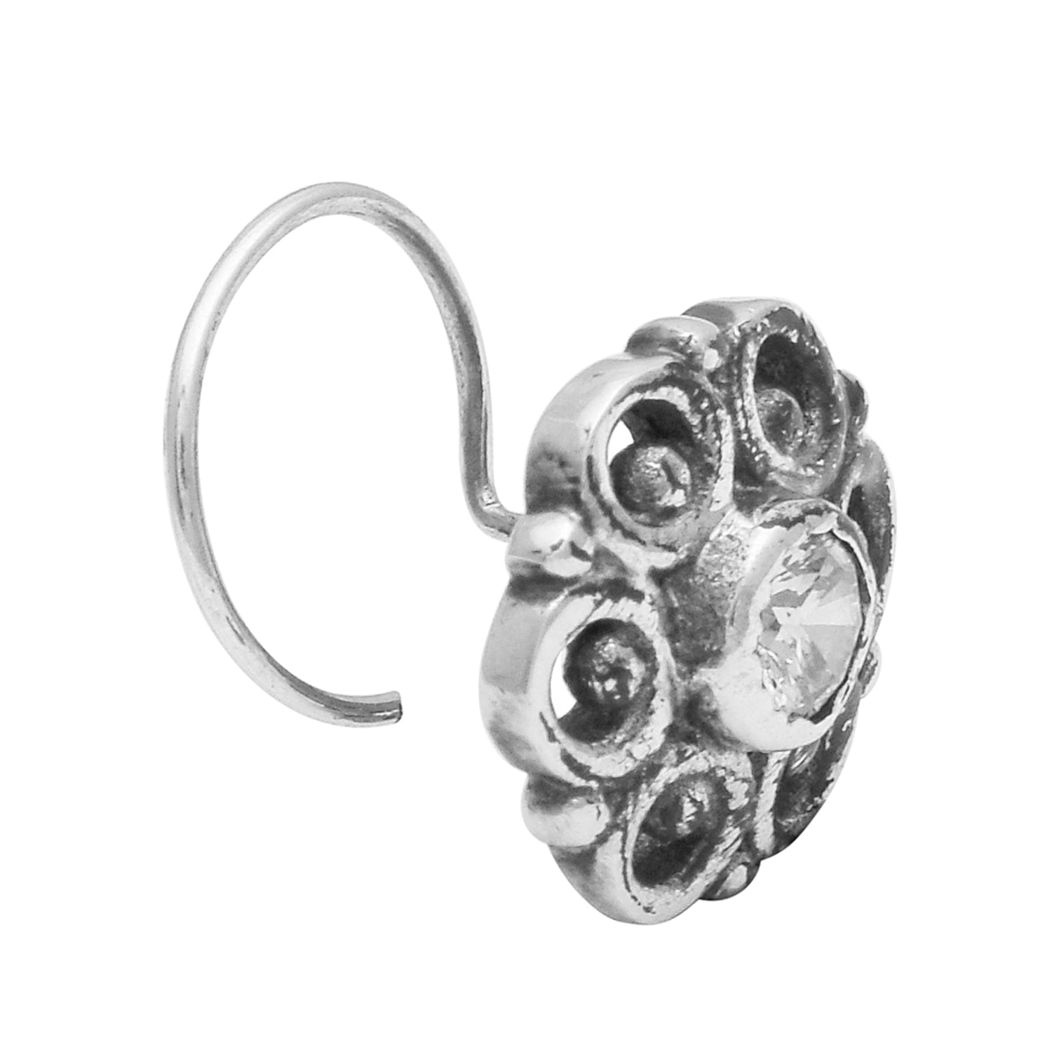 mooneye silver nose pin