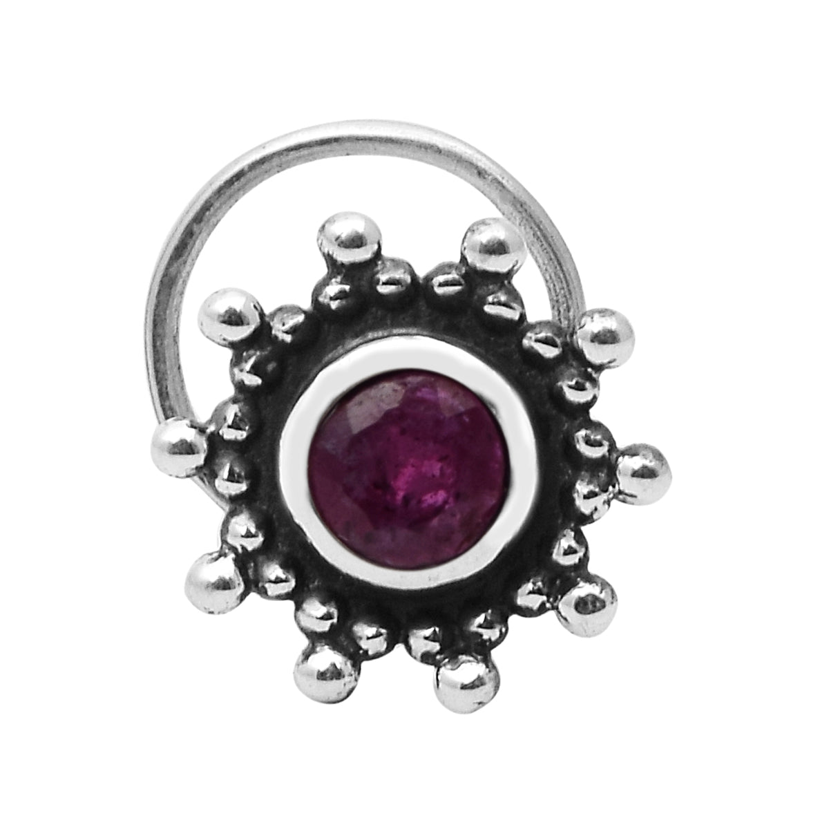 mooneye silver nose pin
