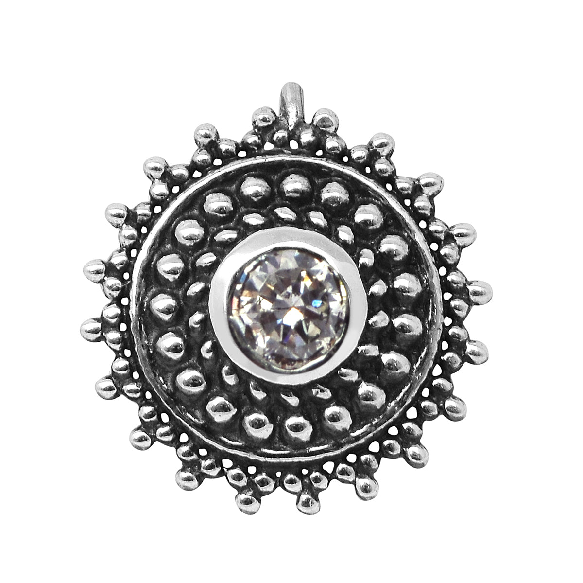 mooneye silver nose pin