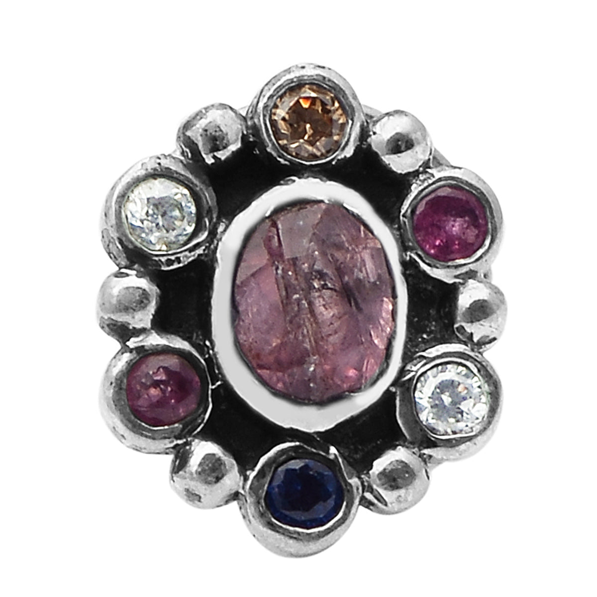 mooneye silver nose pin