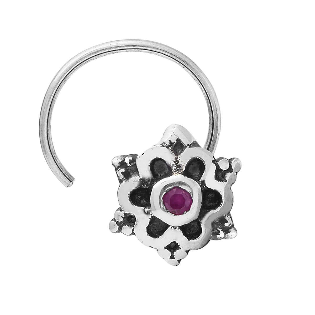 mooneye silver nose pin