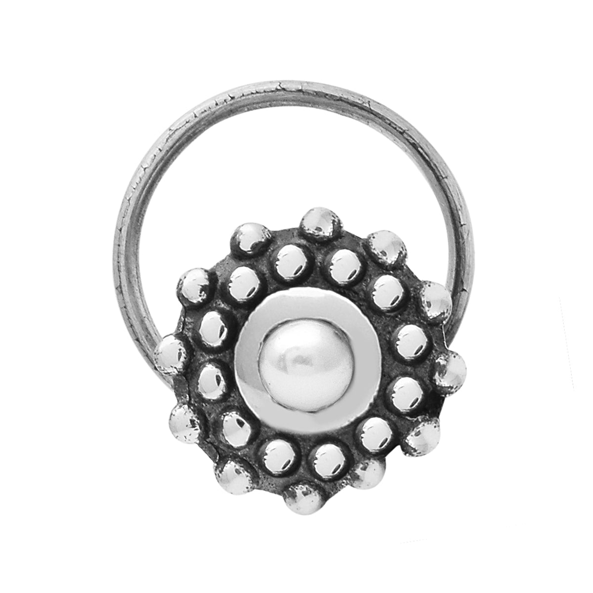 mooneye silver nose pin