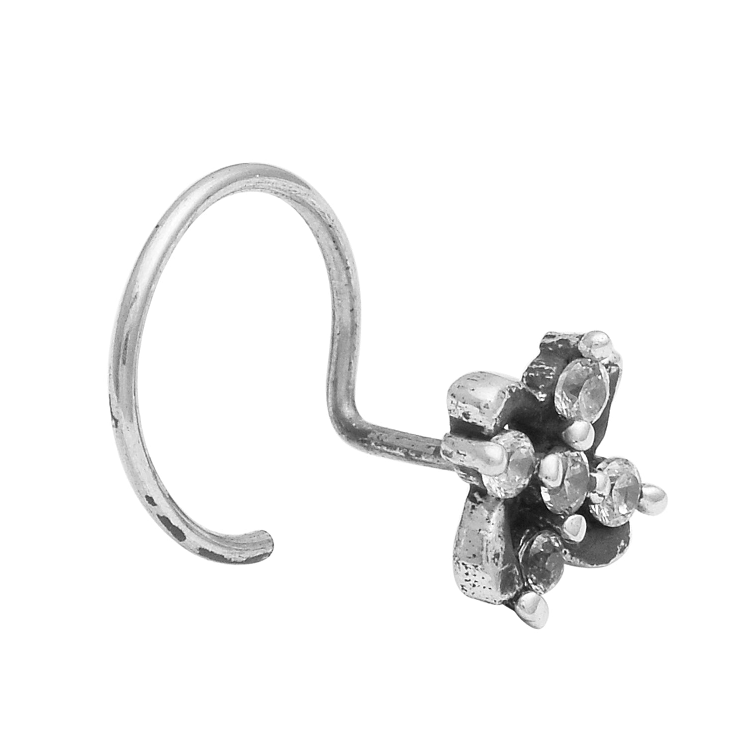 mooneye silver nose pin
