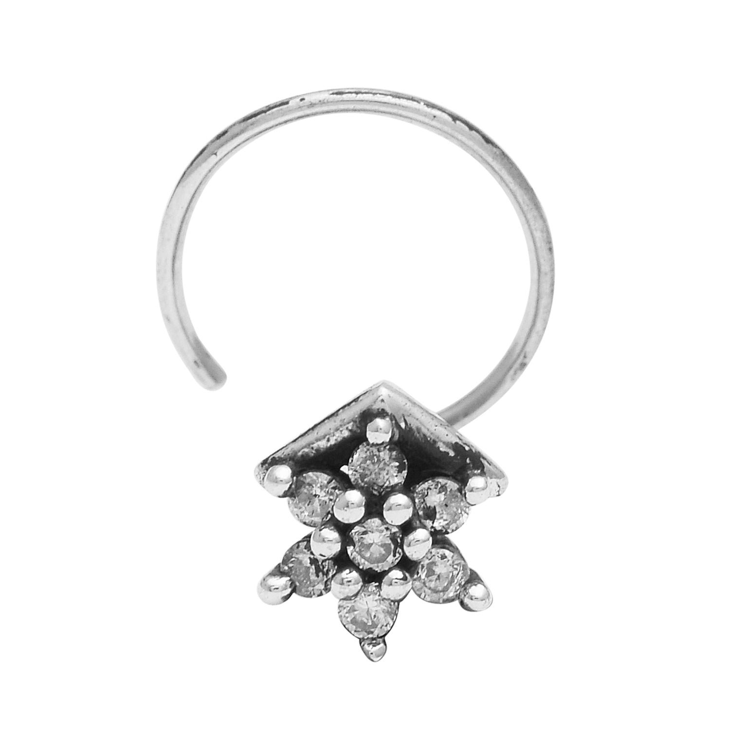 mooneye silver nose pin