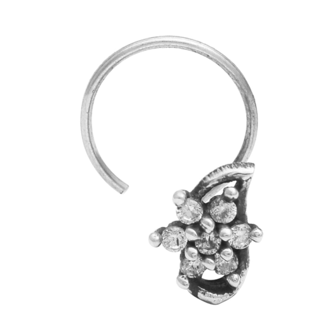 mooneye silver nose pin