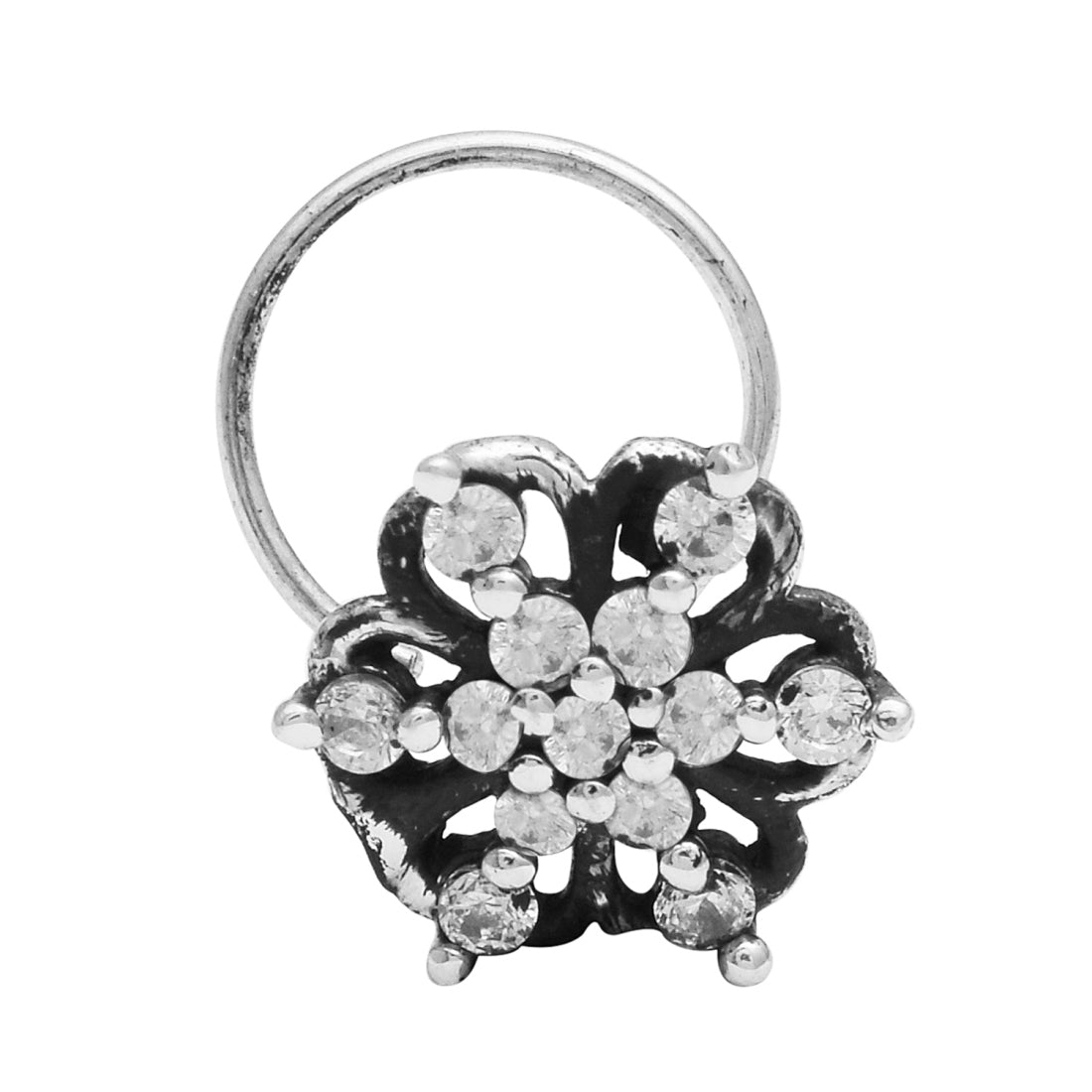 mooneye silver nose pin