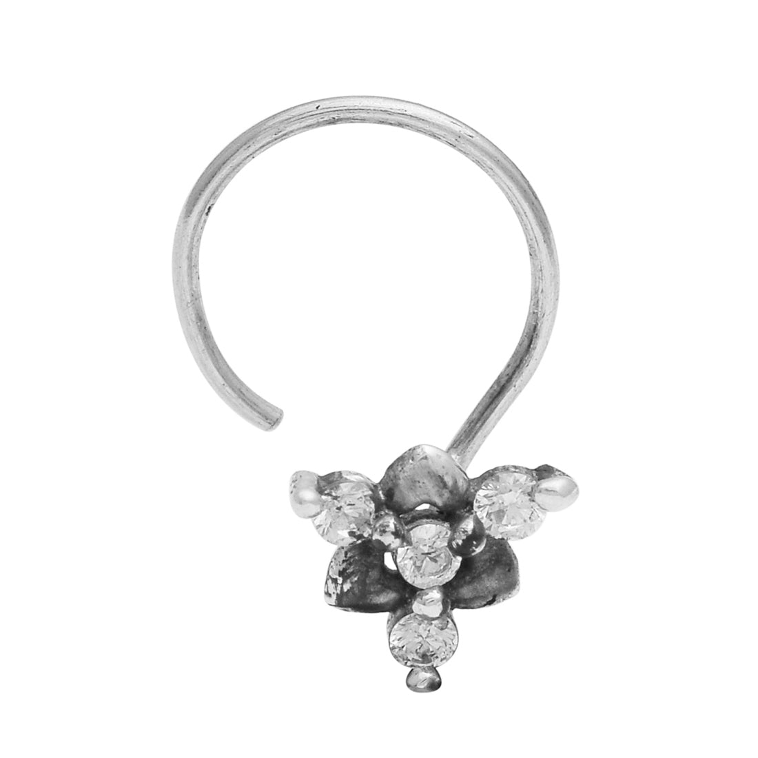 mooneye silver nose pin