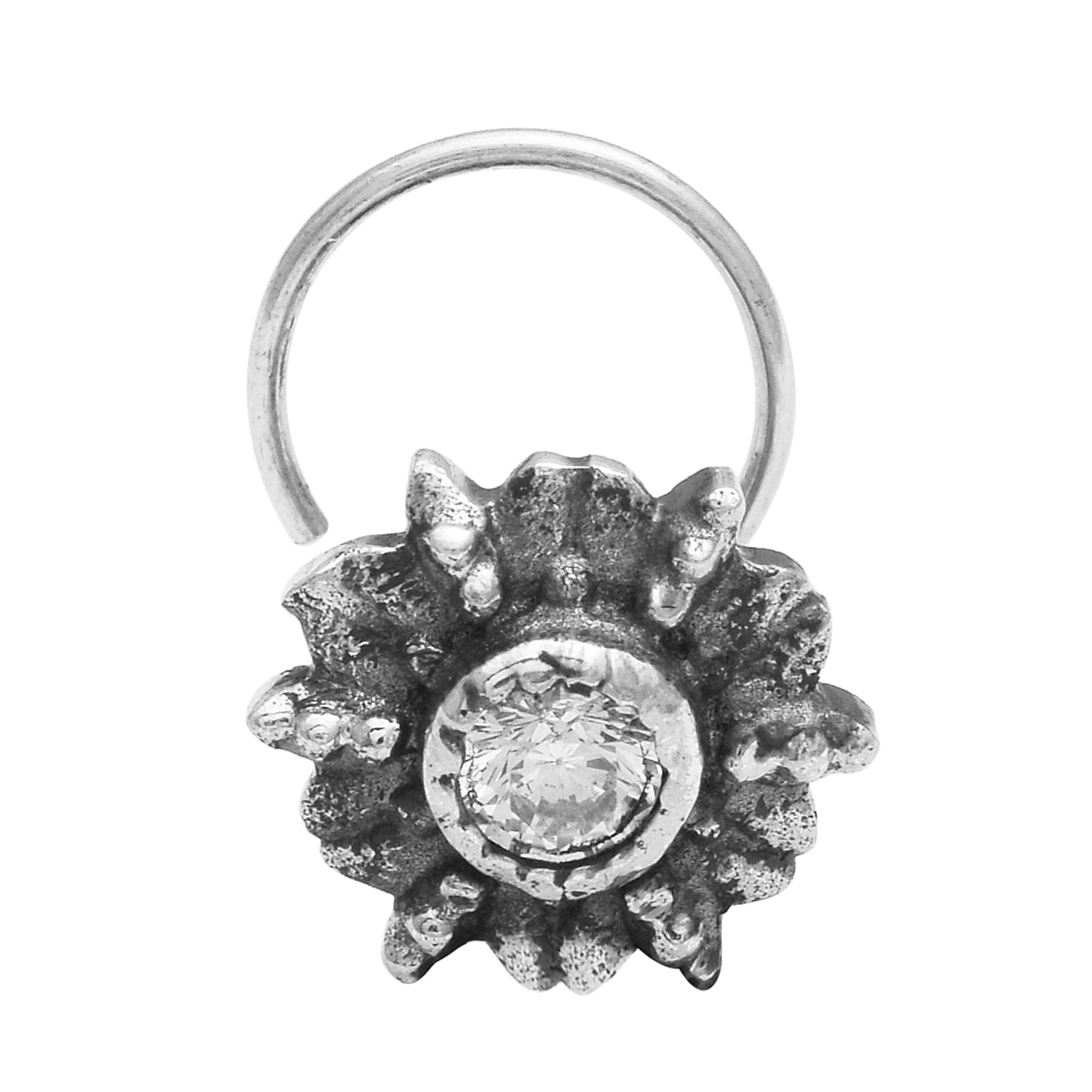 mooneye silver nose pin