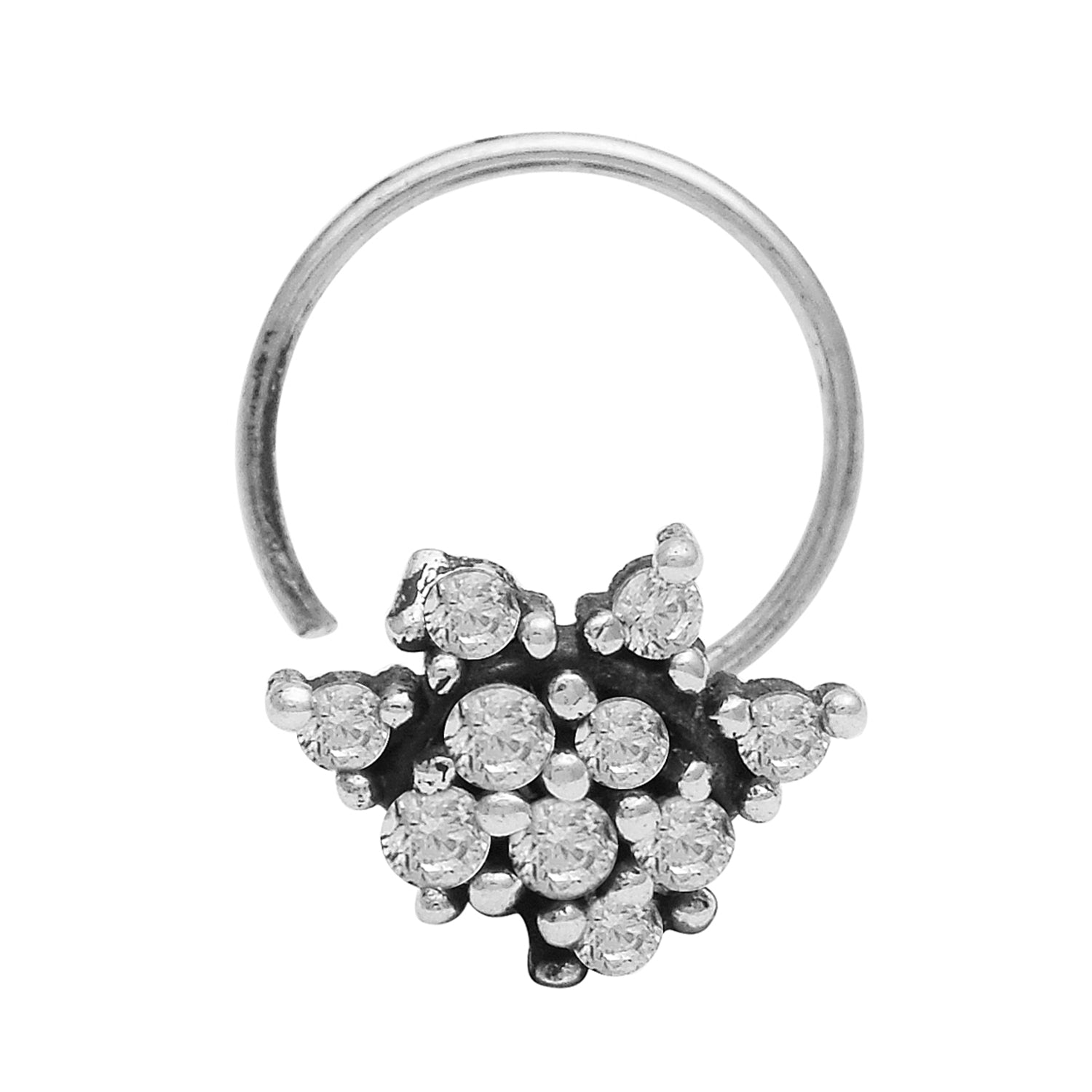 mooneye silver nose pin